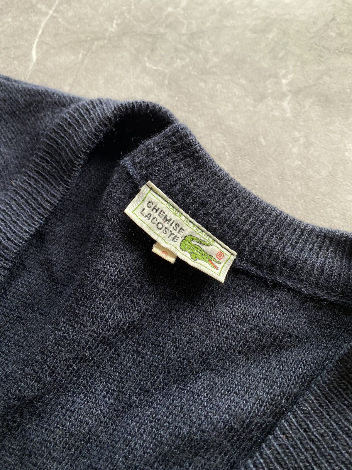 Lacoste Vintage Y2K Lacoste Cardigan Wool Sweater Made in France Size US L / EU 52-54 / 3 - 6 Thumbnail