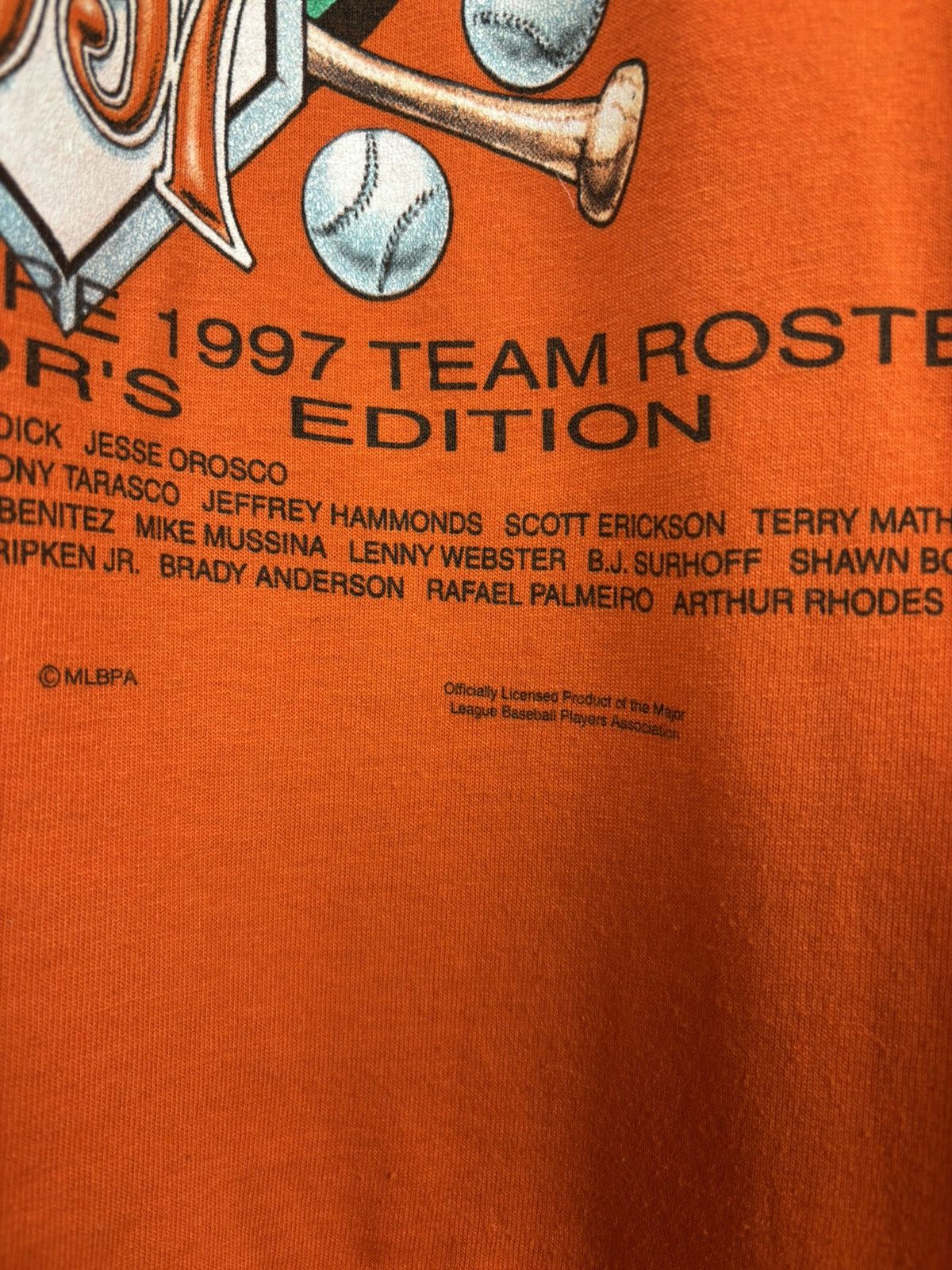 MLB 90s Baltimore Championship MLB 1997 Collectors T-Shirt XL Size US XL / EU 56 / 4 - 5 Thumbnail