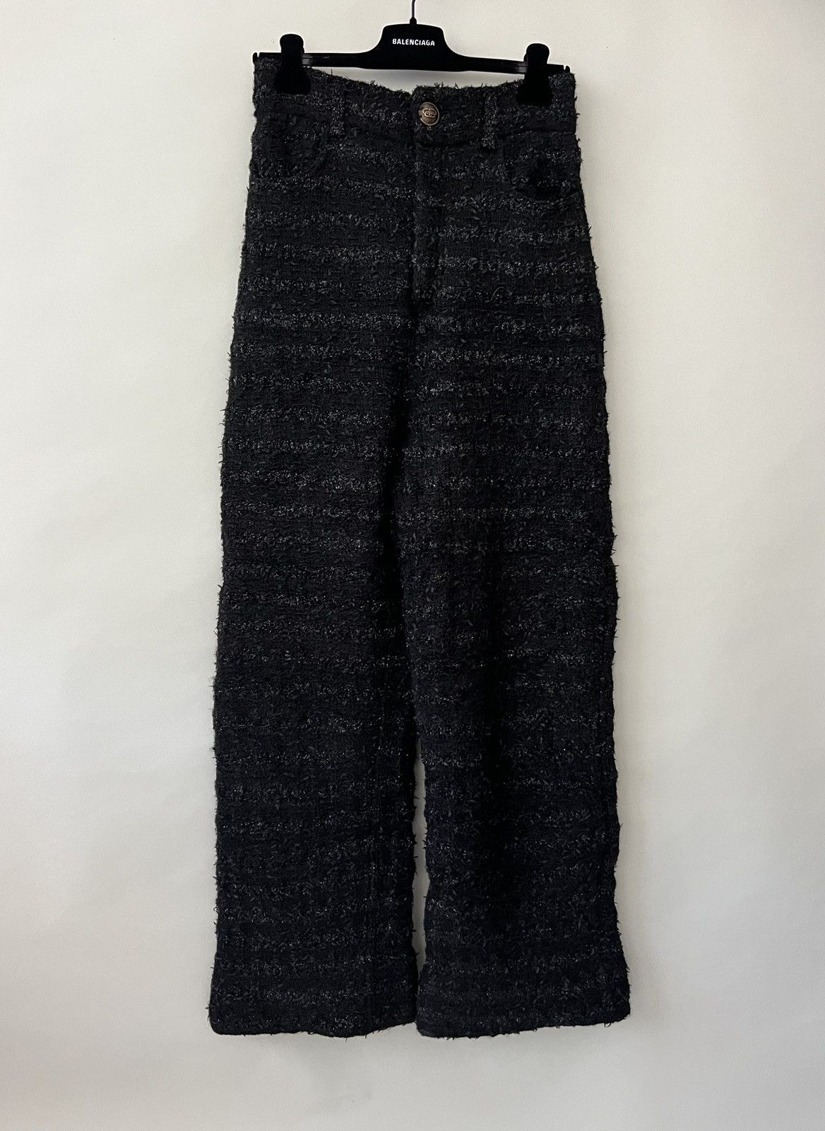 Balenciaga Balenciaga The Lost Tapes Tweed Baggy Trousers Size US 28 / EU 44 - 1 Thumbnail