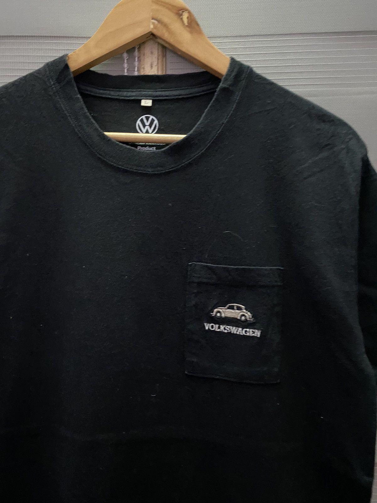 Vintage Volkswagen Embroidered Logo Official Licensed Pocket Tee Size US L / EU 52-54 / 3 - 3 Thumbnail
