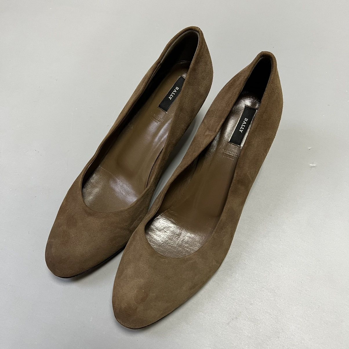 Bally Bally Suede Heels Brown Vintage Size US 8.5 / IT 38.5 - 7 Thumbnail