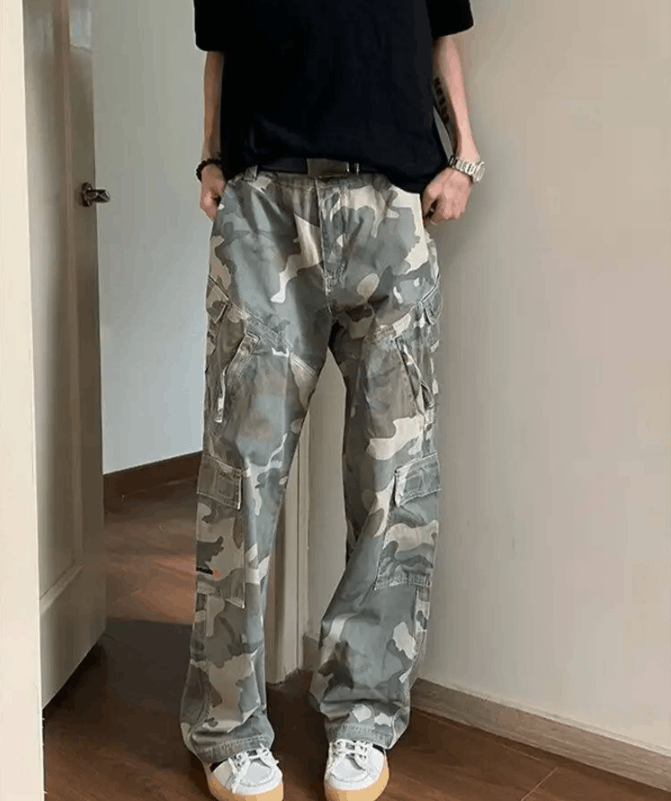Japanese Brand American Camouflage Men Cargo Pants Size US 30 / EU 46 - 3 Thumbnail