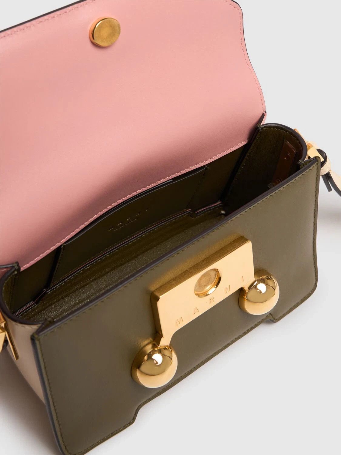 Marni MARNI Trunkaroo Mini Camelia/Deep Sage Shoulder Bag Size ONE SIZE - 4 Thumbnail