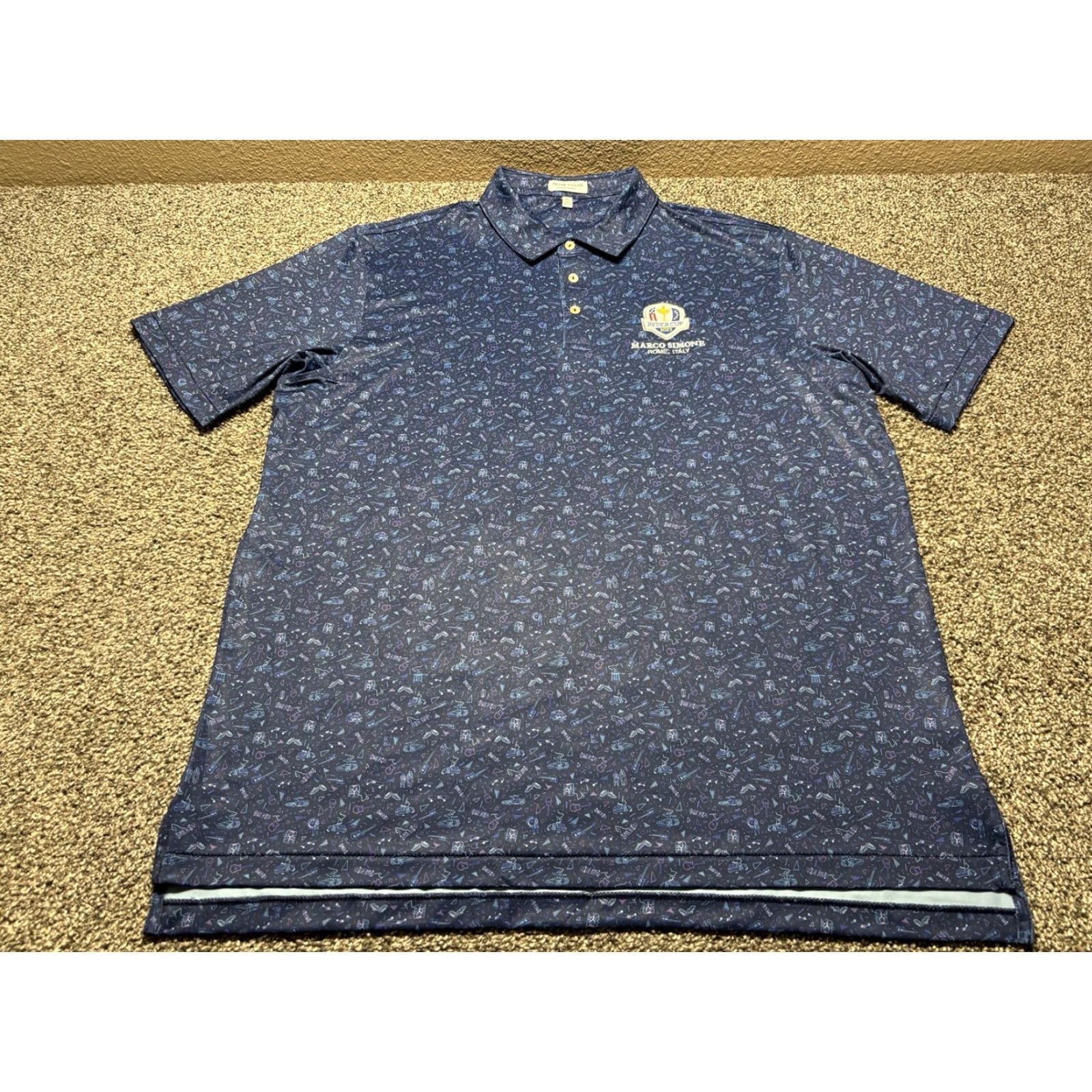 Peter Millar Peter Millar Polo Shirt Mens XL Blue Golf Summer Comfort Back To The Future Size US XL / EU 56 / 4 - 4 Thumbnail