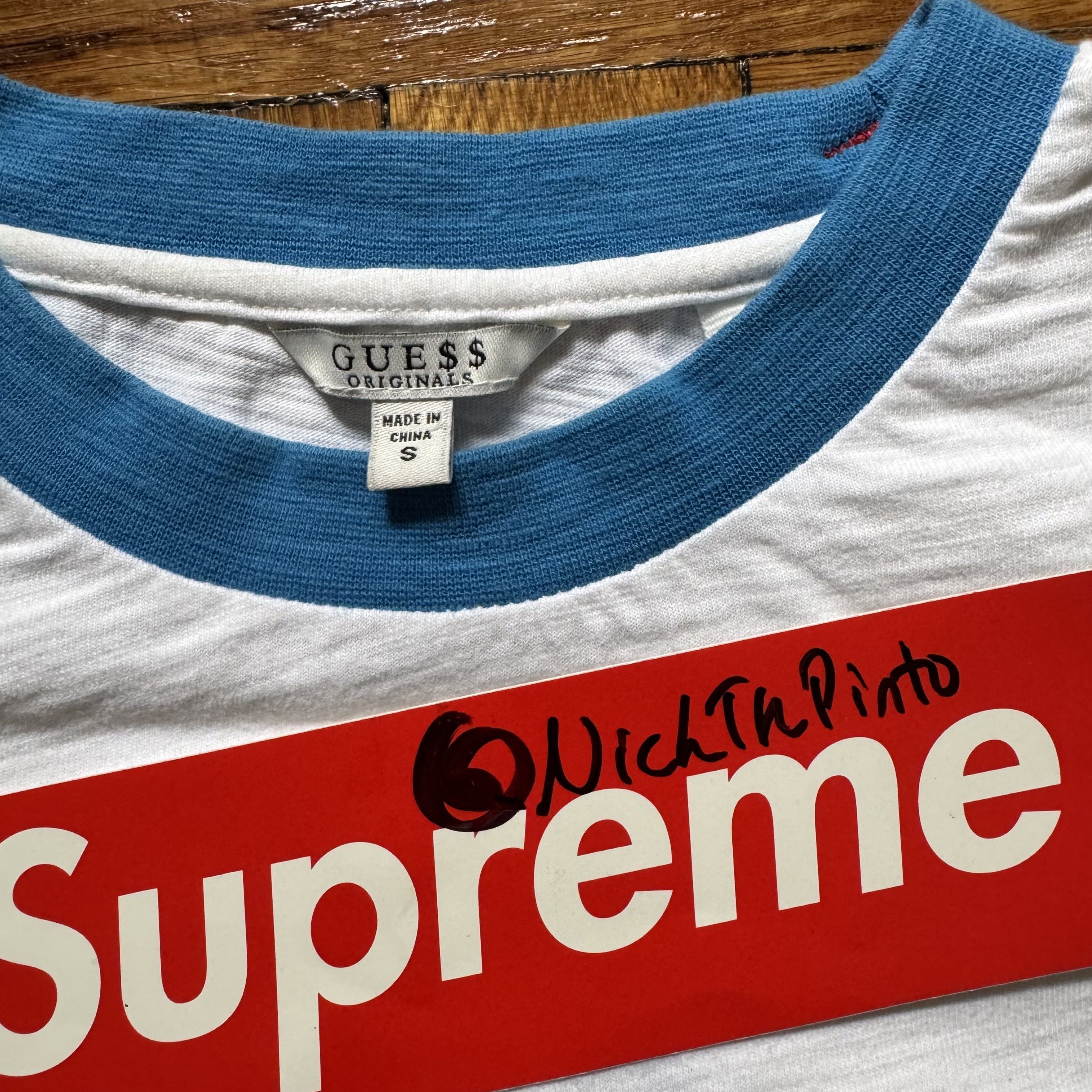 A$AP Rocky × Guess Guess Club Logo Tee (blue collar) Size US M / EU 48-50 / 2 - 5 Thumbnail