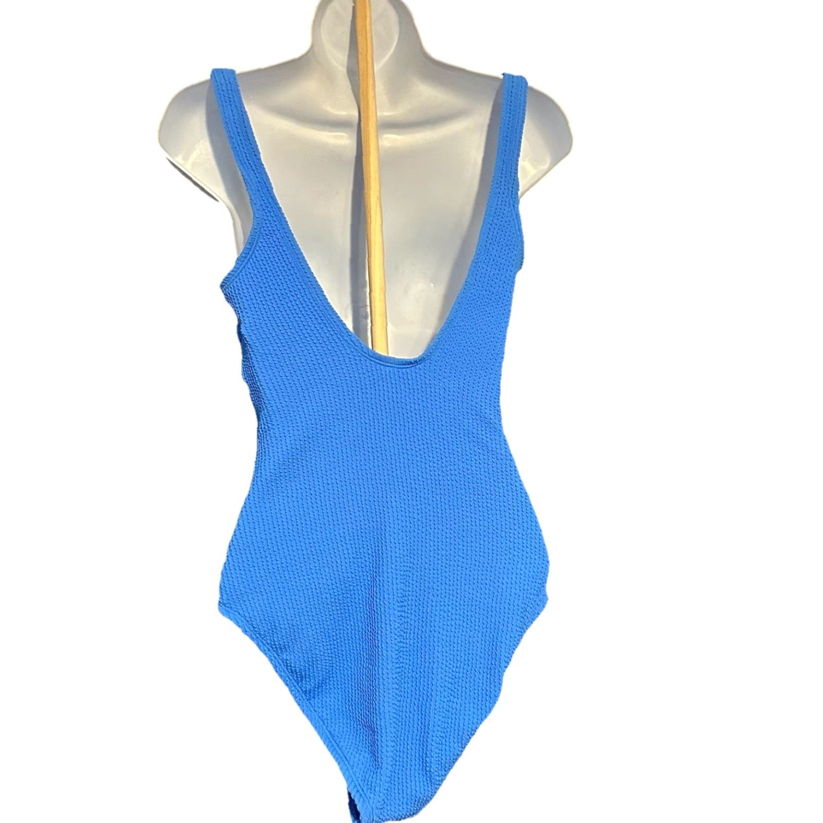 Vintage Time and Tru One Piece SwimSuit Blue Large 12-14 NWT 1 PC Missy Full Cover Size ONE SIZE - 2 Thumbnail