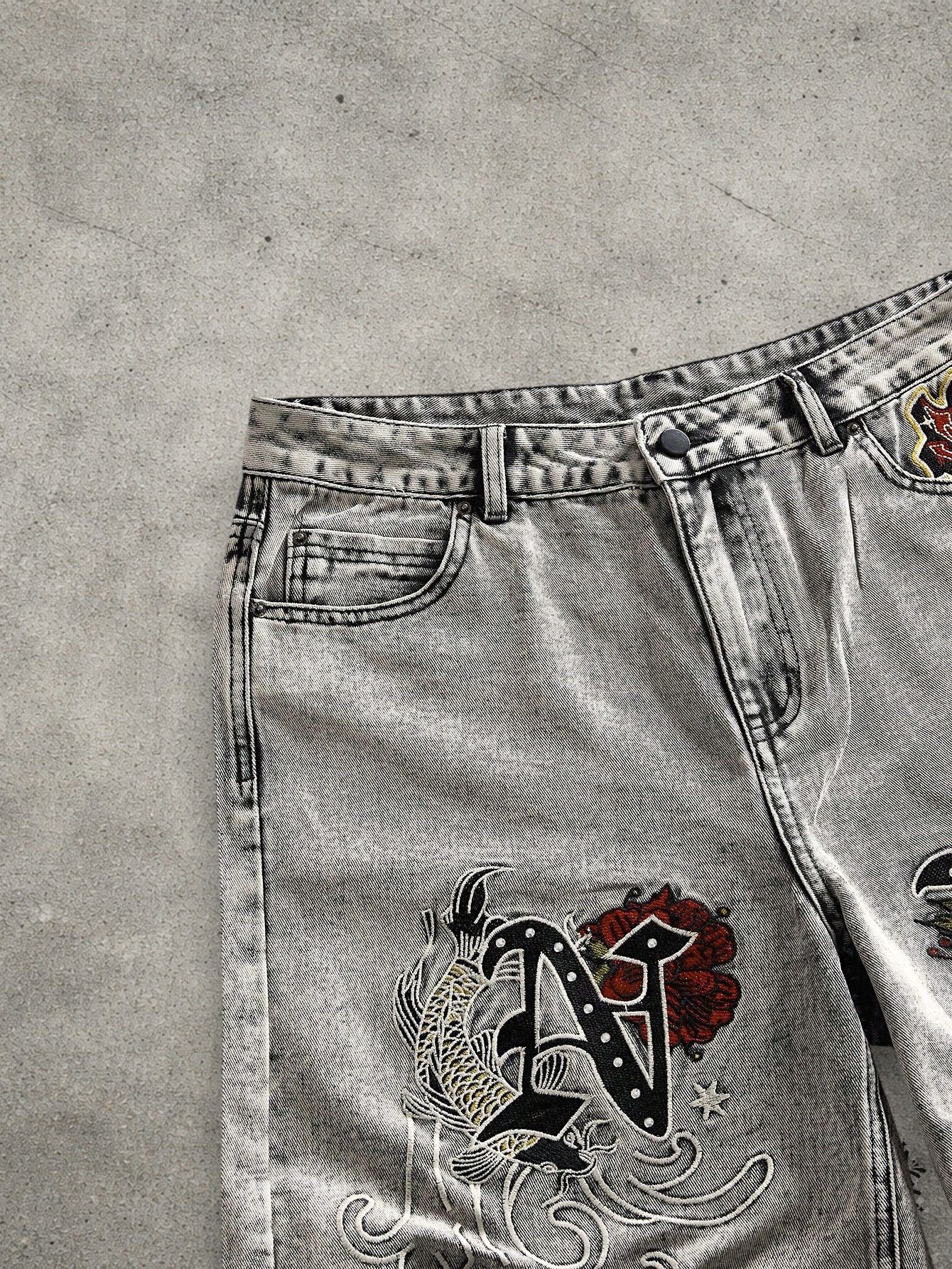 Vintage Retro washed jeans shorts Size US 32 / EU 48 - 3 Thumbnail