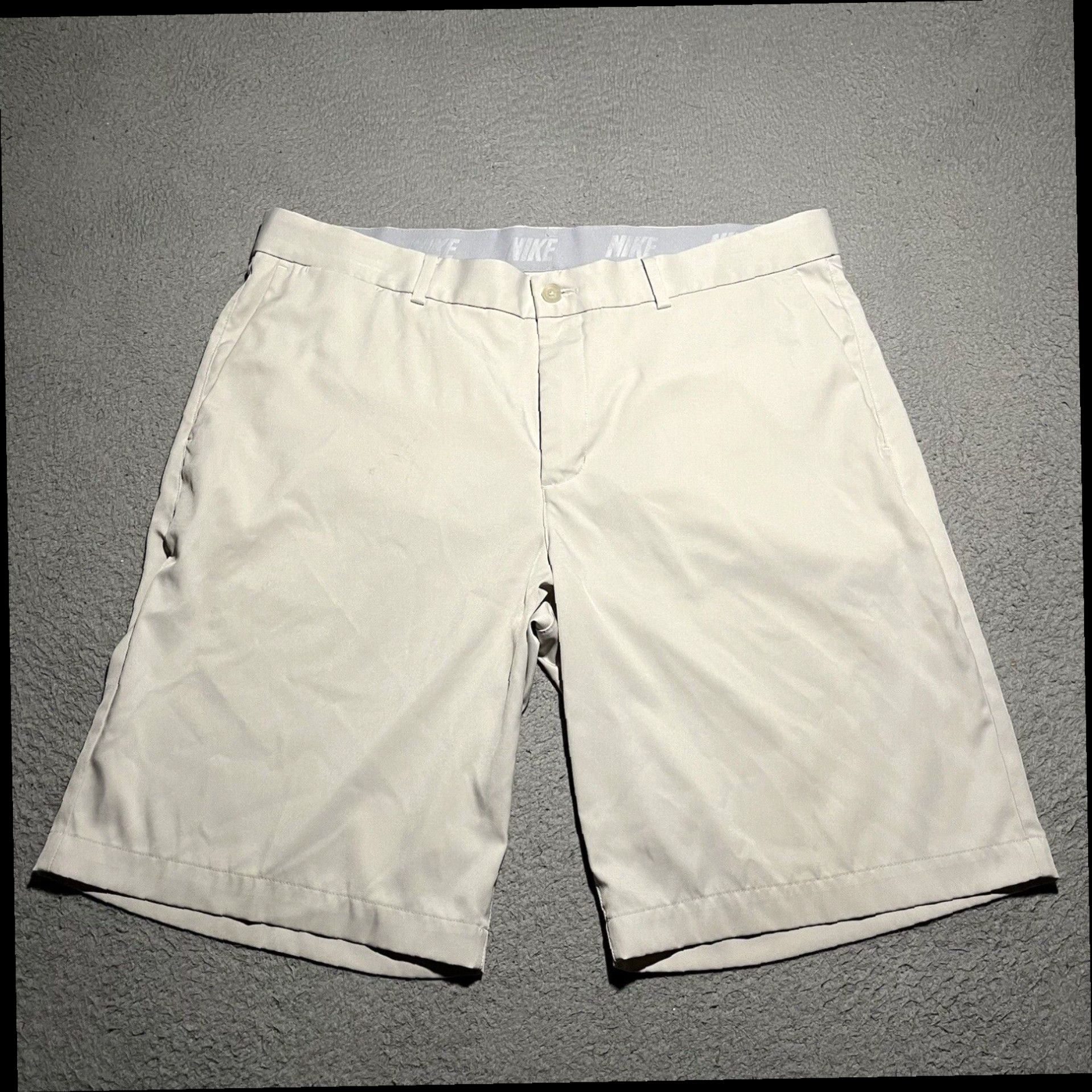 Nike Mens Beige Standard Fit 5 Pocket Flex Core Chino Nike Golf Shorts Size 35 With Comfortable Wear Everyday Grailed