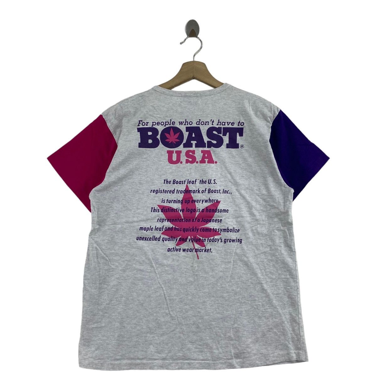 Boast × Vintage Vintage BOAST USA Sportswear Big Logo Print Short Sleeve Size US M / EU 48-50 / 2 - 1 Thumbnail
