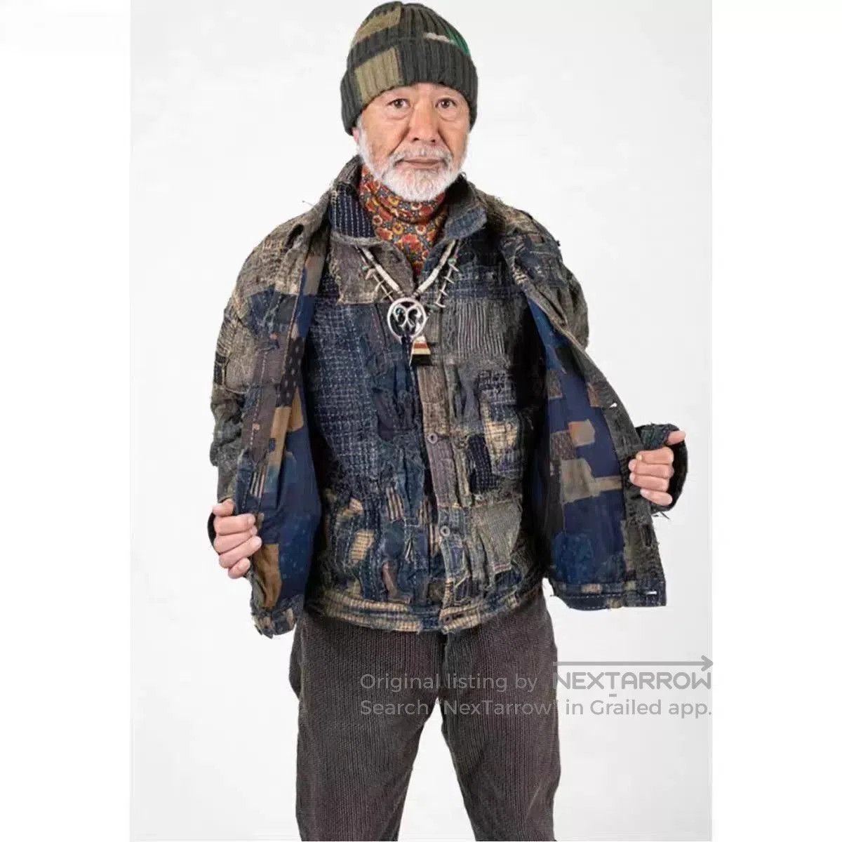 Kapital kapital patchwork knit beanie hat. Size ONE SIZE - 9 Thumbnail