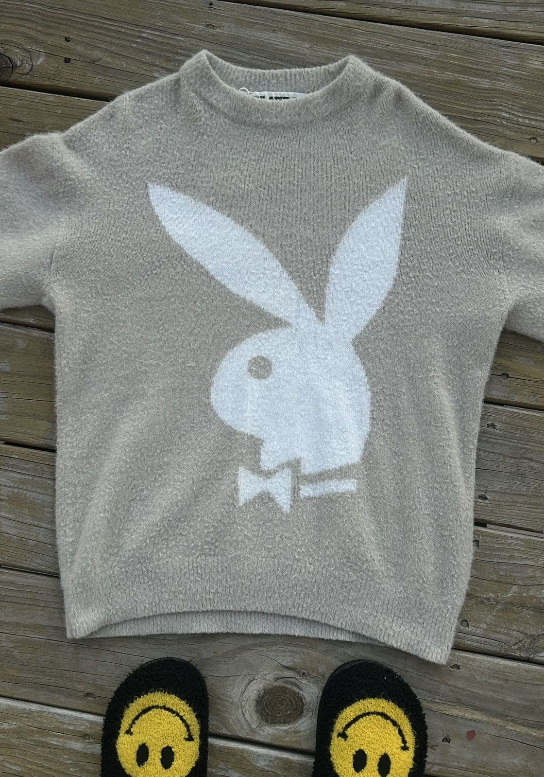 Pacsun × Playboy Playboy x PacSun Fuzzy Bunny Head Knit Sweater Size US S / EU 44-46 / 1 - 1 Thumbnail