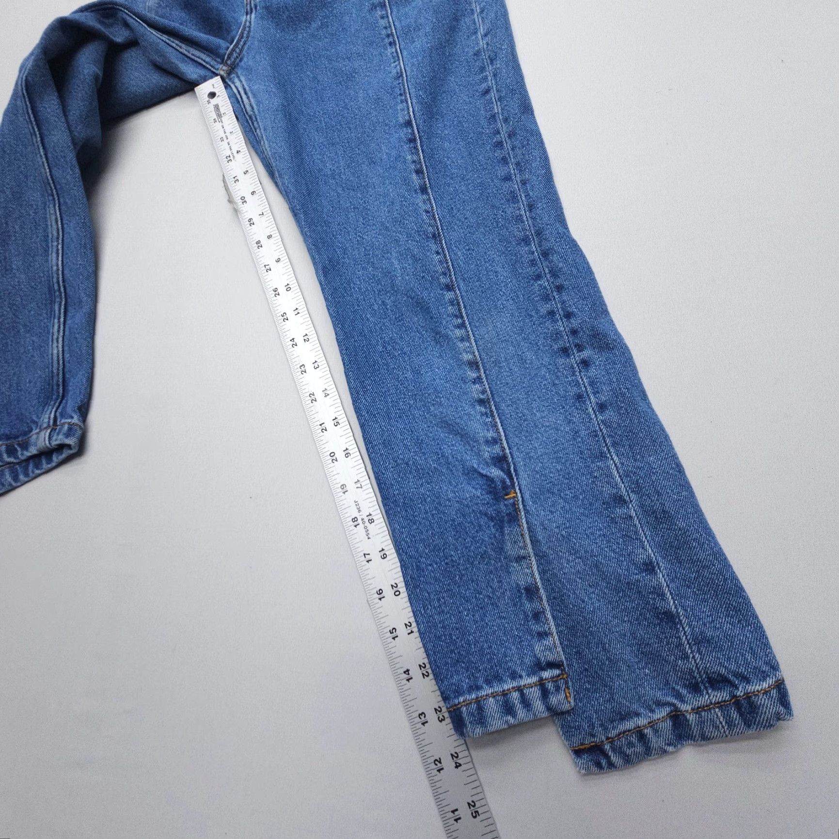 Vintage Hidden Jeans 28 x 25" Blue Cotton Denim Cropped Straight Leg Womens Vintage: No (adjusted) Size 28" / US 6 / IT 42 - 5 Thumbnail