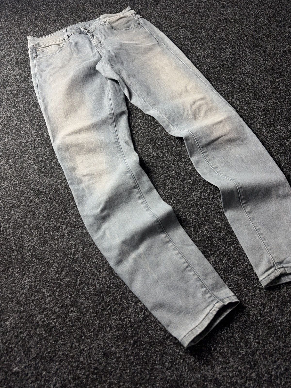 G-Star 00s Retro G-Star RAW 3301 Mid Skinny Faded Grey Denim Jeans Size 30" / US 8 / IT 44 - 2 Thumbnail