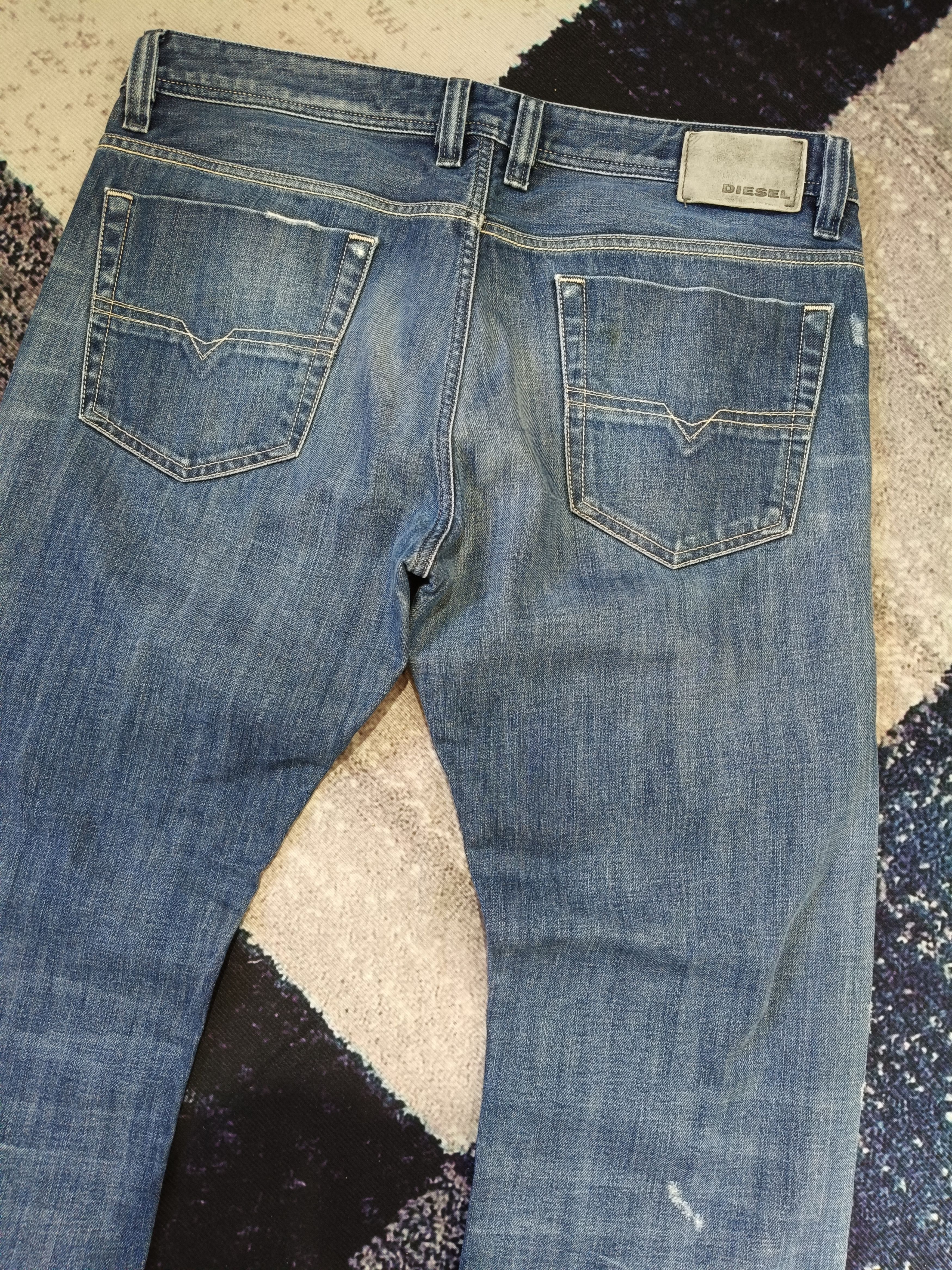Diesel Diesel VIKER Regular Straight Blue Jeans Size US 36 / EU 52 - 6 Thumbnail