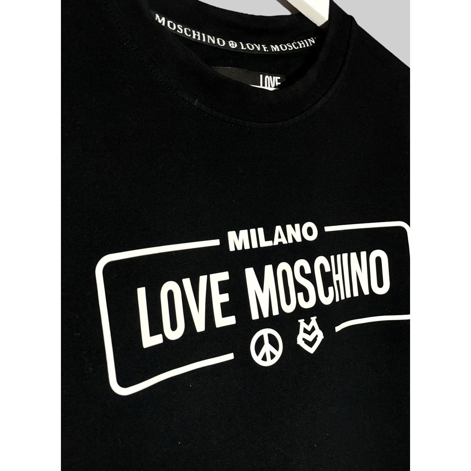 Moschino Moschino Sweatshirt Black Mens S Logo Love Pullover Crew Neck All Seasons Graphic Print Vintage: No Size US S / EU 44-46 / 1 - 5 Thumbnail
