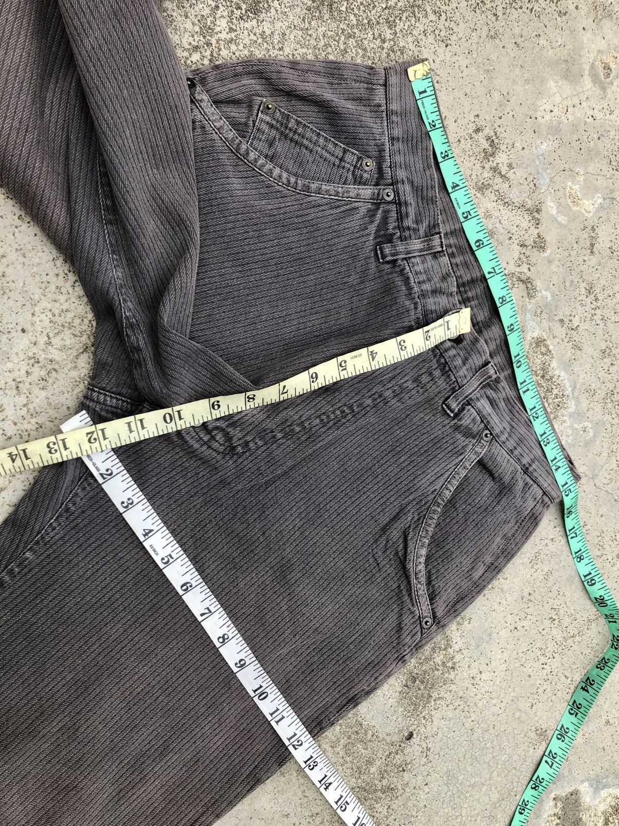 Japanese Brand WIDE LEG FADED GREY JEANS BY B. a-Dieu Size US 30 / EU 46 - 11 Thumbnail