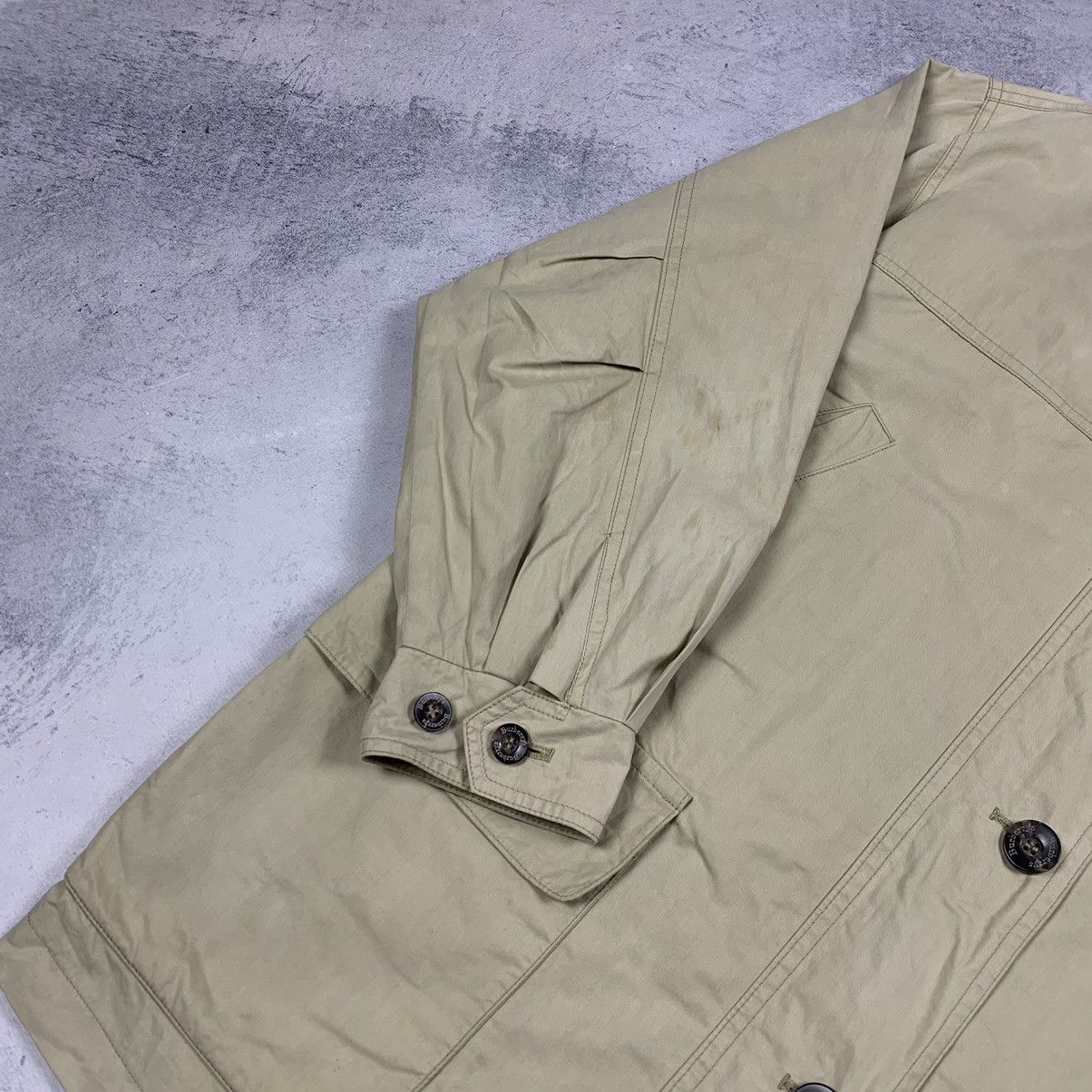 Burberry Vintage Burberrys Nova Check Buttons Ladies Jacket Beige 90s Size M / US 6-8 / IT 42-44 - 6 Thumbnail
