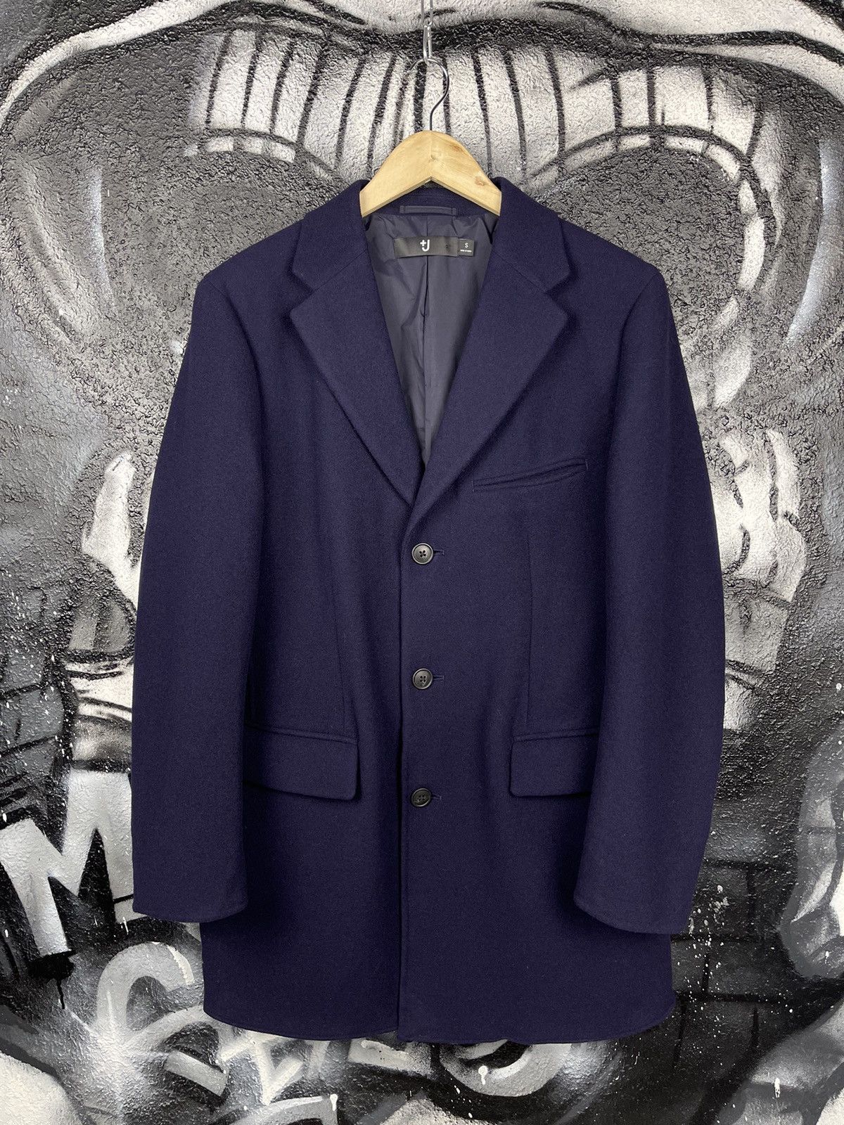 Jil Sander × Uniqlo Uniqlo x J+ Premium Wool Navy Blue Coat Jacket Men’s Size S Size US S / EU 44-46 / 1 - 2 Thumbnail