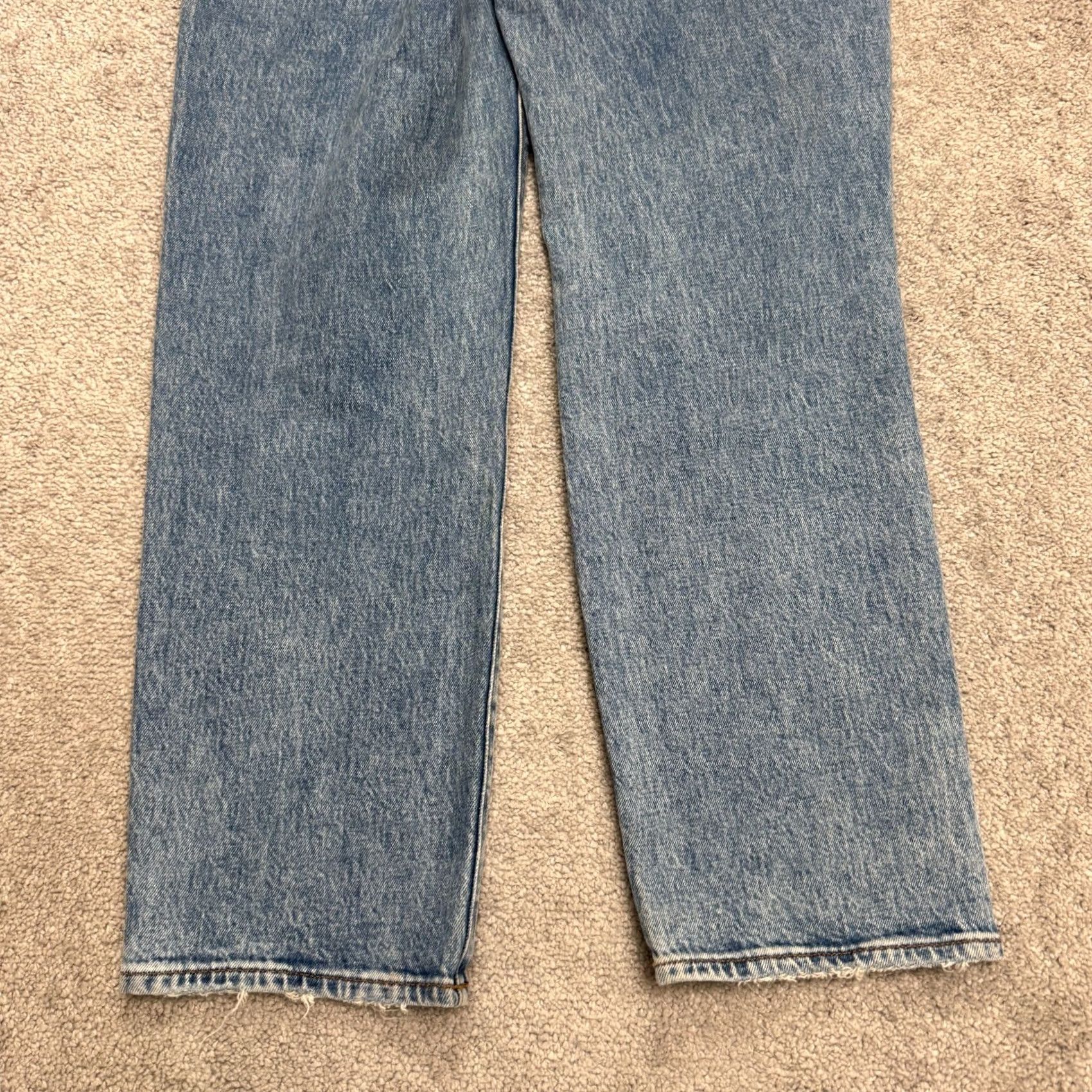 Madewell Madewell Jeans The Perfect Vintage Straight Denim Womens 27 High Rise Distressed Blue 5-Pocket Regular Fit City Grunge Classic Mens Womens Girls Size 27" / US 4 / IT 40 - 6 Thumbnail