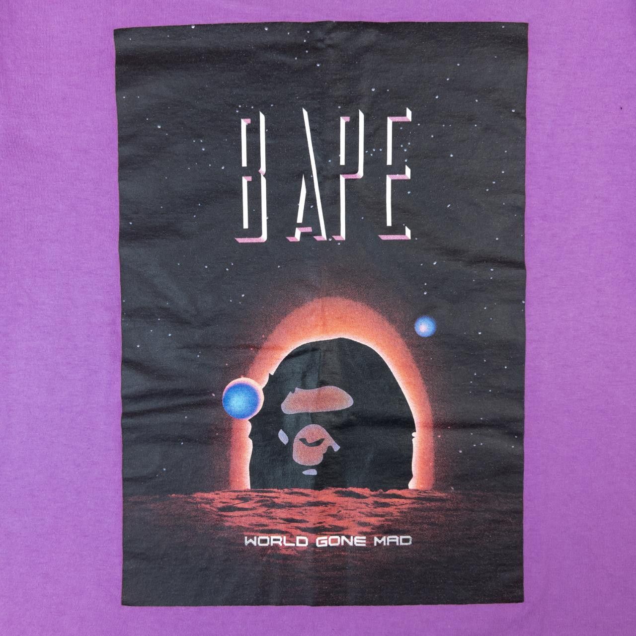Bape Vintage Bape World Gone Mad Graphic T Shirt Size L Size US L / EU 52-54 / 3 - 4 Thumbnail