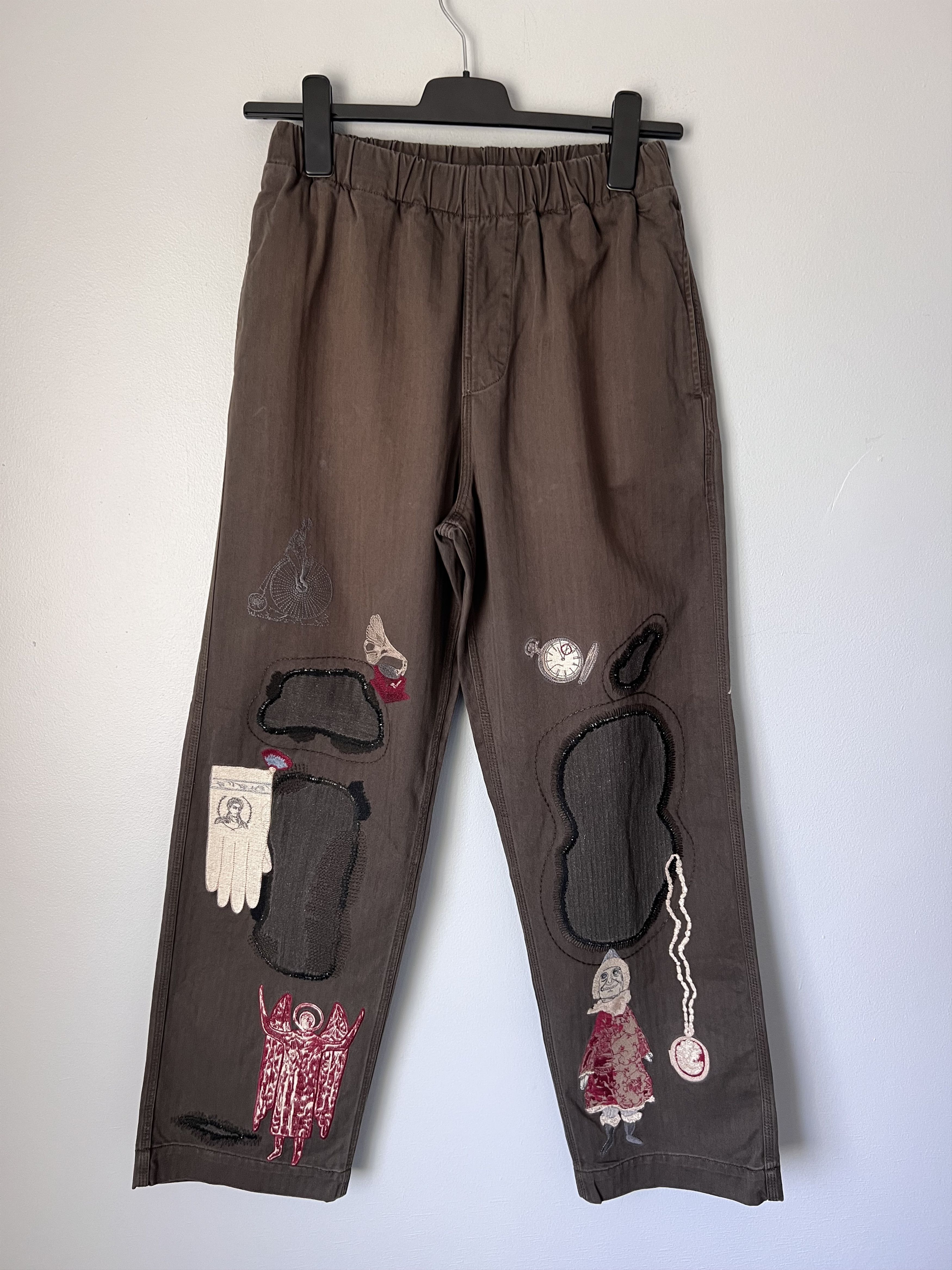 Samuel Zelig Samuel Zelig Embroidered New Rituals Pants in Army