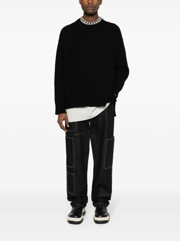 Jil Sander Side-Slits Wool Sweater Size US M / EU 48-50 / 2 - 6 Thumbnail