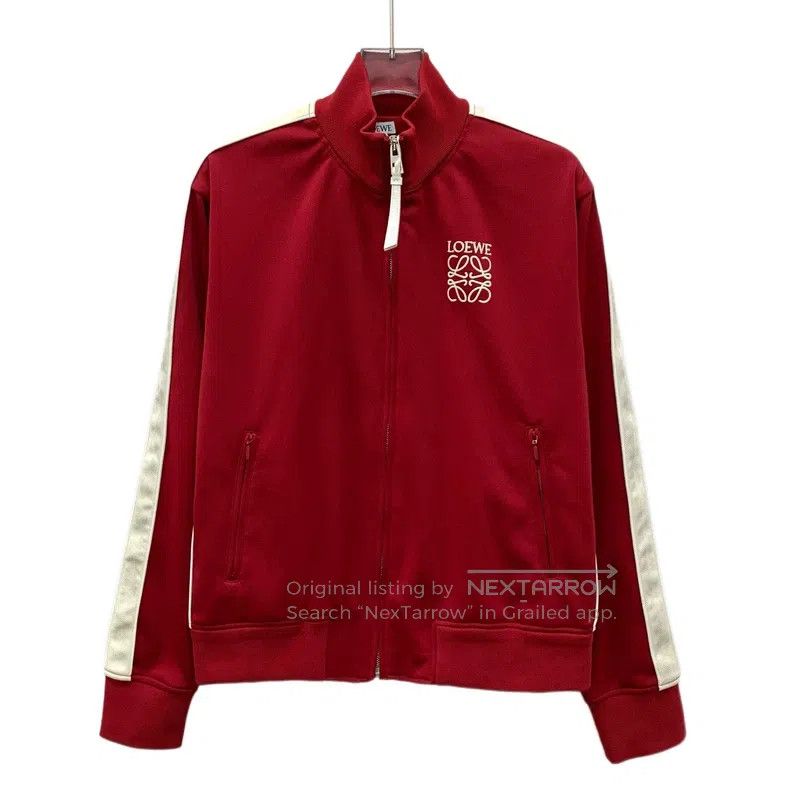 Loewe Loewe Red logo embroidery stand-up collar zippered long-sl Size XS / US 0-2 / IT 36-38 - 1 Thumbnail