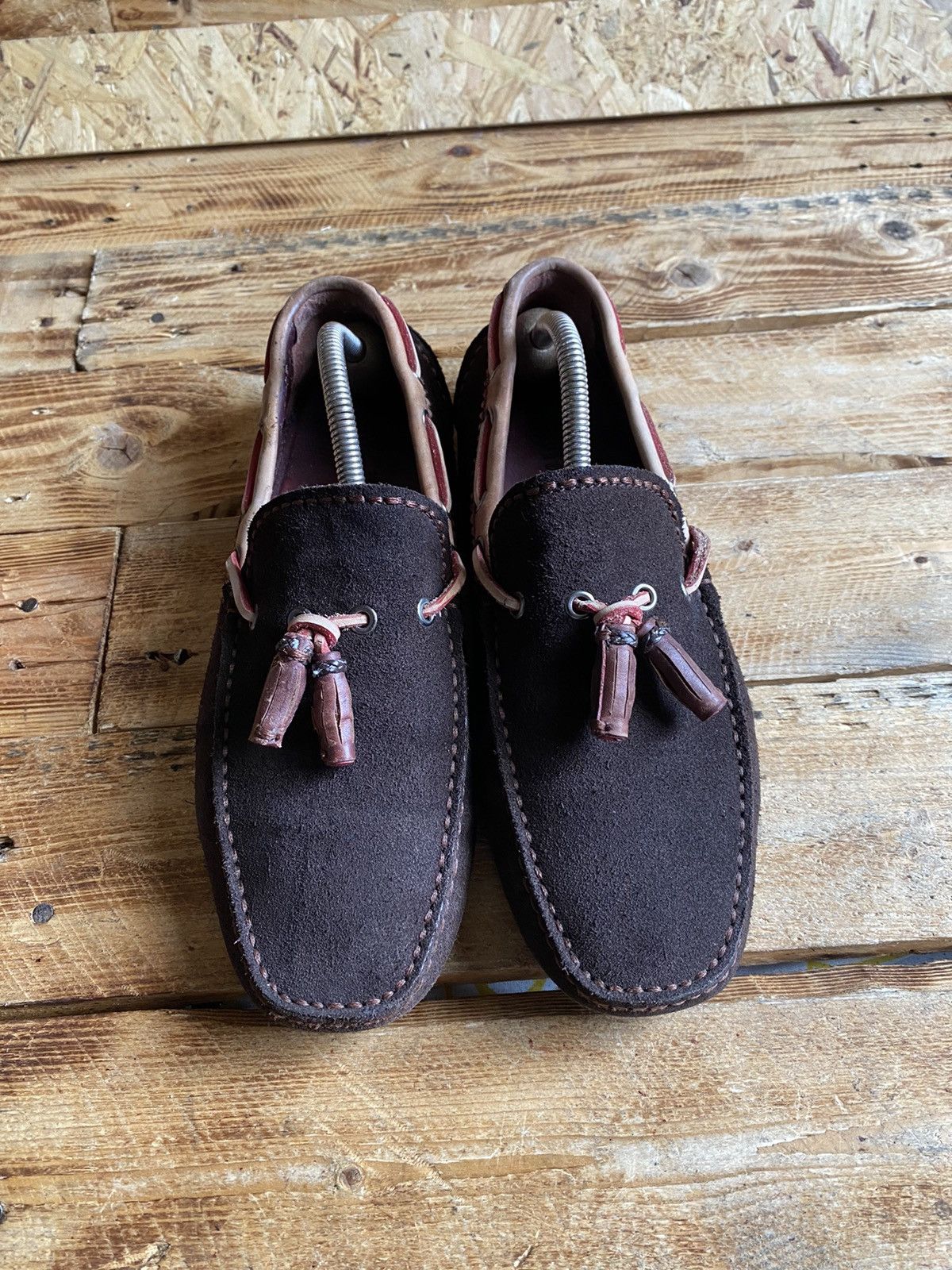 image of Berluti Driving Loafers in Brown, Men's (Size 8)