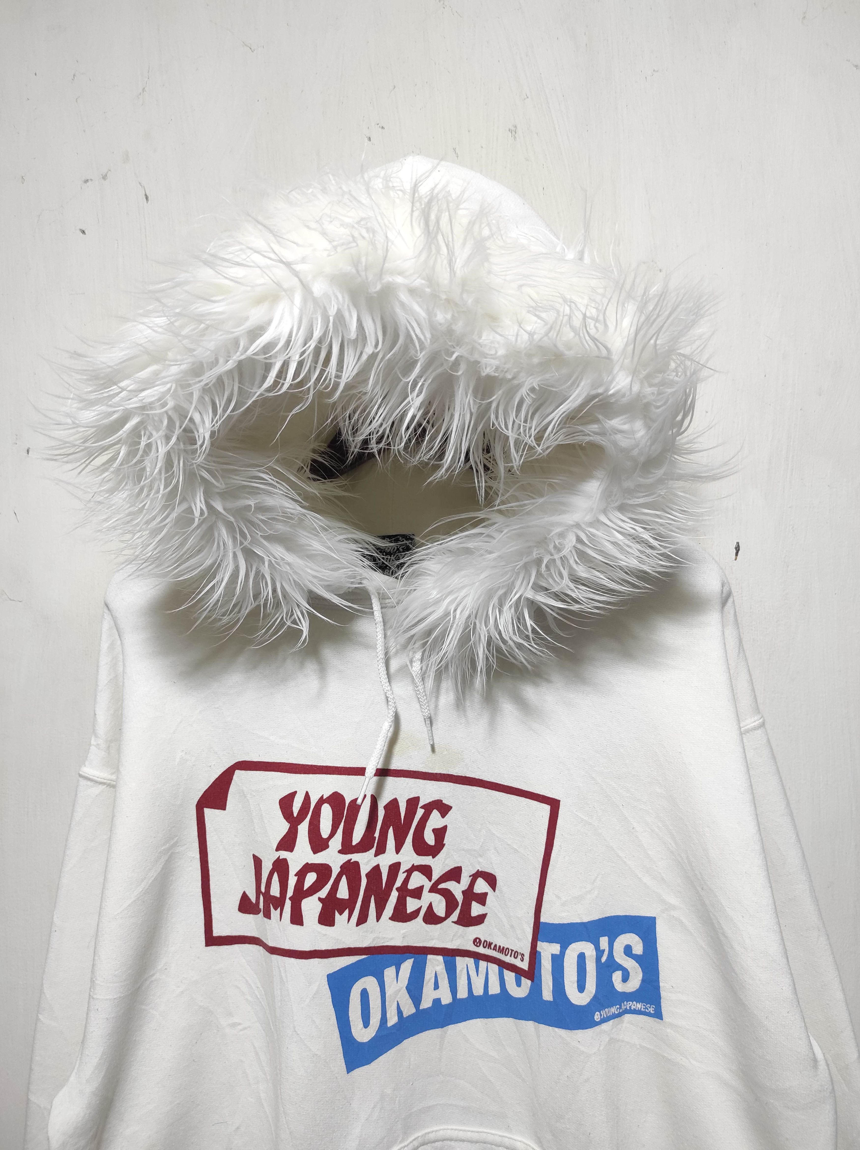 Japanese Brand Okamoto's 90's Tokyo Boys Fur hoodie IfSixWasNine LGB style Size US L / EU 52-54 / 3 - 3 Thumbnail