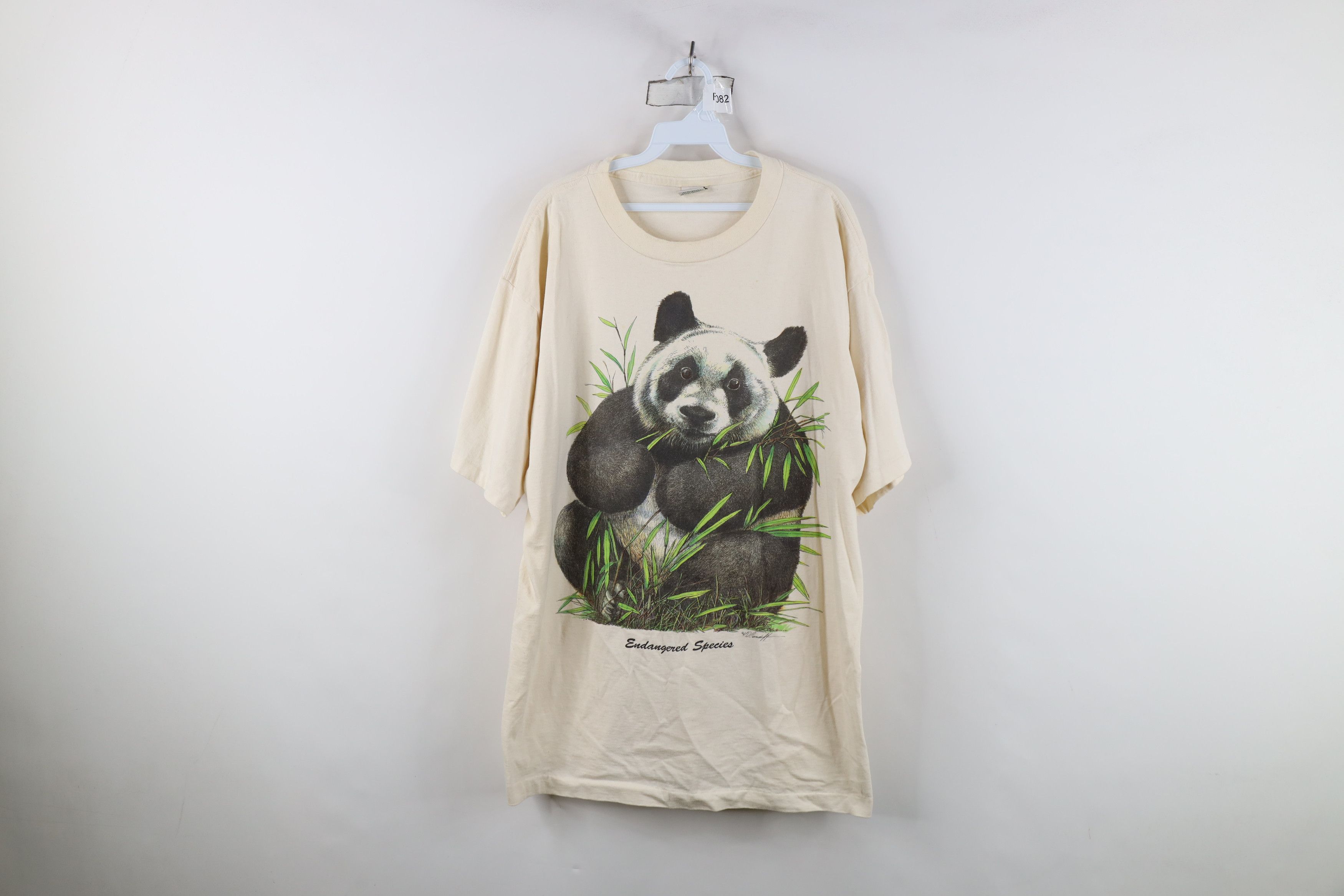 Vintage Vintage 90s Streetwear Species Panda Bear T-Shirt USA Size US XXL / EU 58 / 5 - 1 Thumbnail