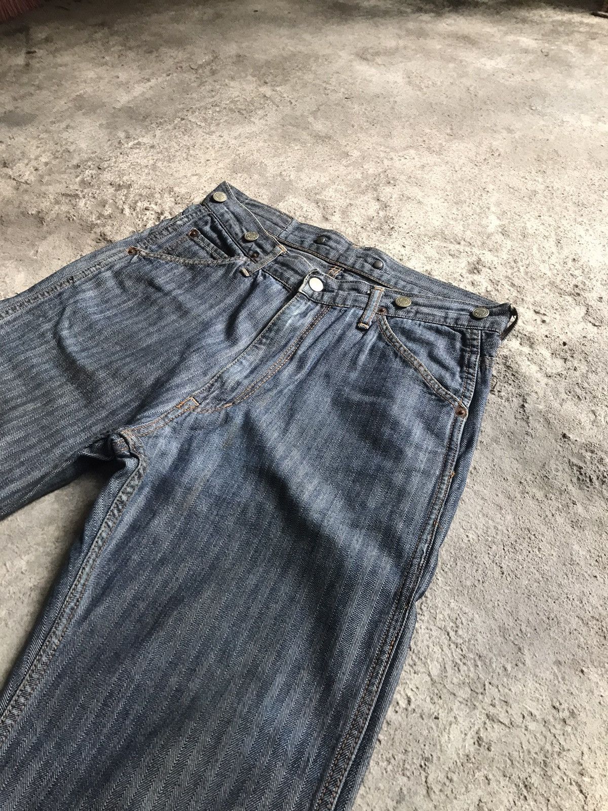 Hysteric Glamour ⚡️Hysteric Glamour Kinky Carpanter Herringbone Baggy- W32 Size US 32 / EU 48 - 6 Thumbnail