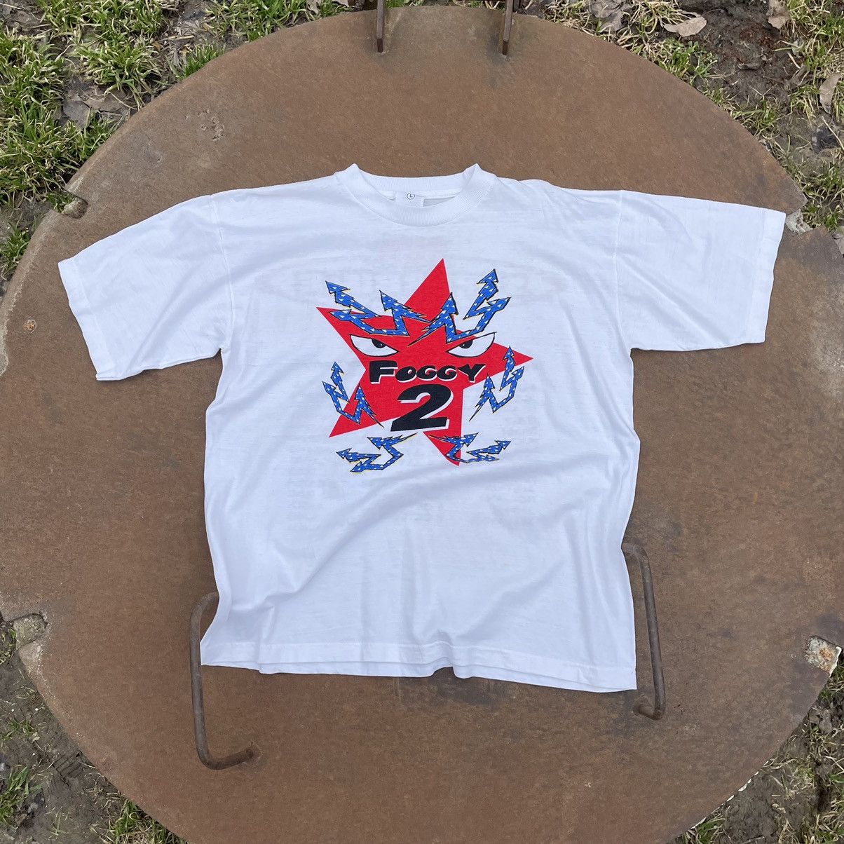 image of Moto x Vintage Sbk Superbike T-Shirts 90's Foggy World Championships in White, Men's (Size Large)