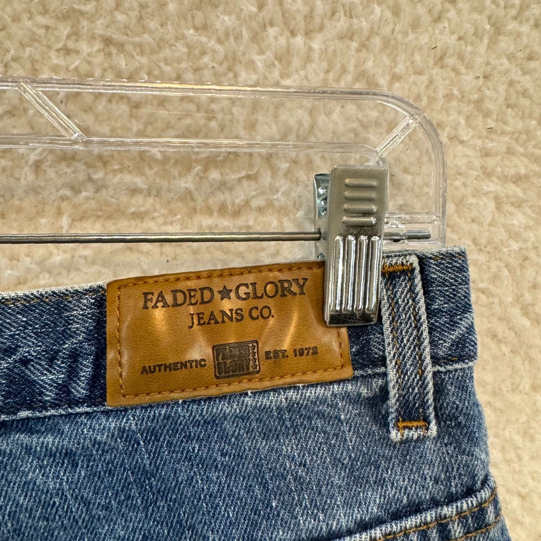 Faded Glory VINTAGE 90s Jeans Denim 100% Cotton Western Mom High Waist 8 Tall 28 Inseam 32 Blue Nike Size 30" / US 8 / IT 44 - 5 Thumbnail