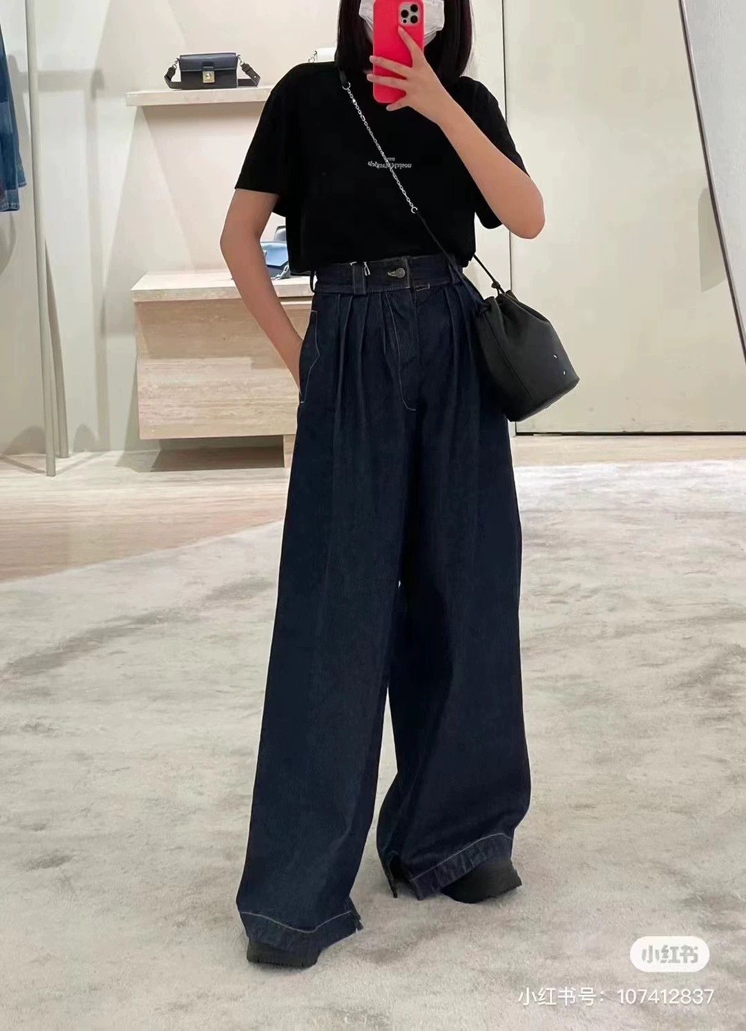 Maison Margiela Maison Margiela Dark Wide-Leg Pants New FR38 Size 27" / US 4 / IT 40 - 4 Thumbnail