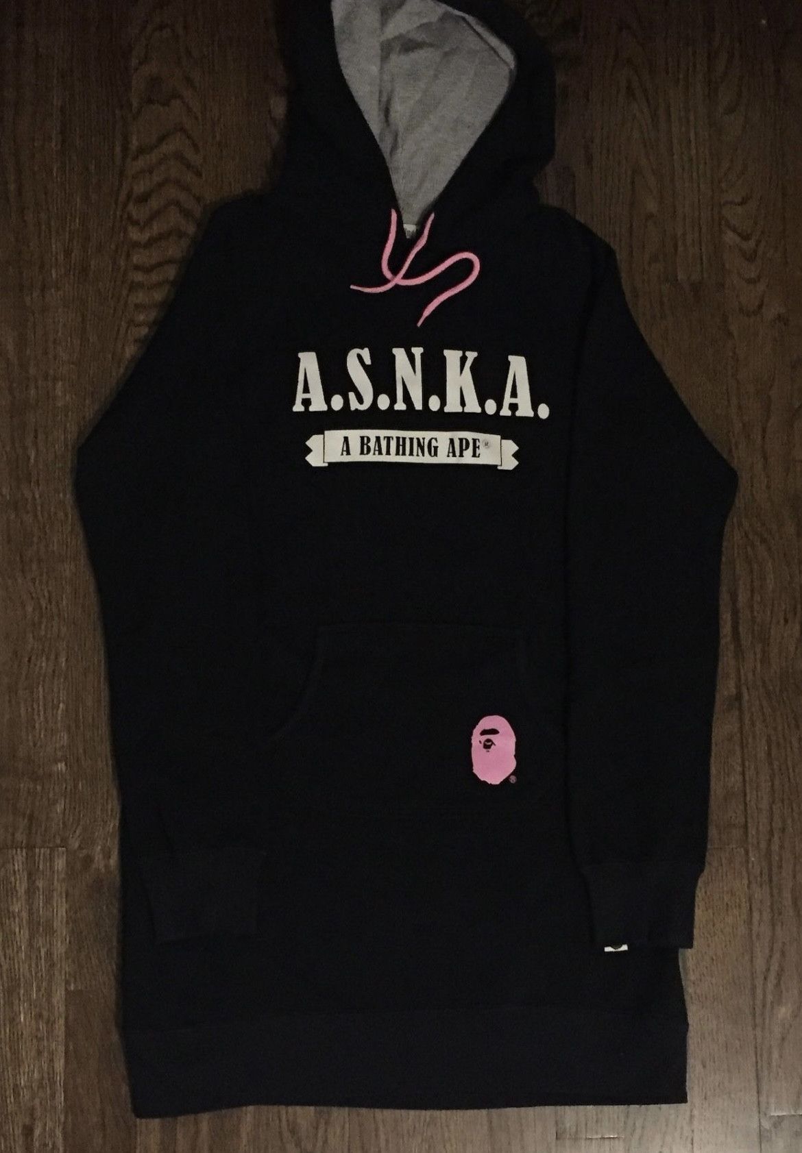 image of Bape Hoodie Sweatshirt in Black, Women's (Size Small)