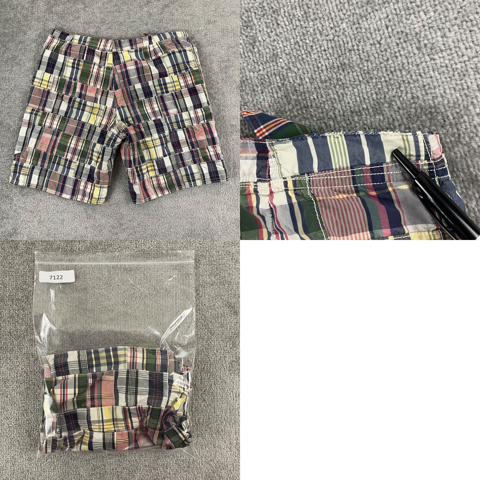 Polo Ralph Lauren VINTAGEPOLO RALPH LAUREN Swim Trunks Men Size 34 x 9" Linerless Patchwork Plaid Shorts Size US S / EU 44-46 / 1 - 8 Thumbnail