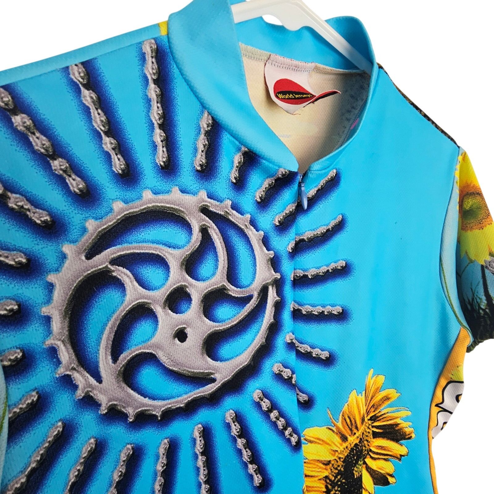 130 World World Jerseys Womens Sunflower Bike Shirt Size L Cycling Size L / US 10 / IT 46 - 5 Thumbnail