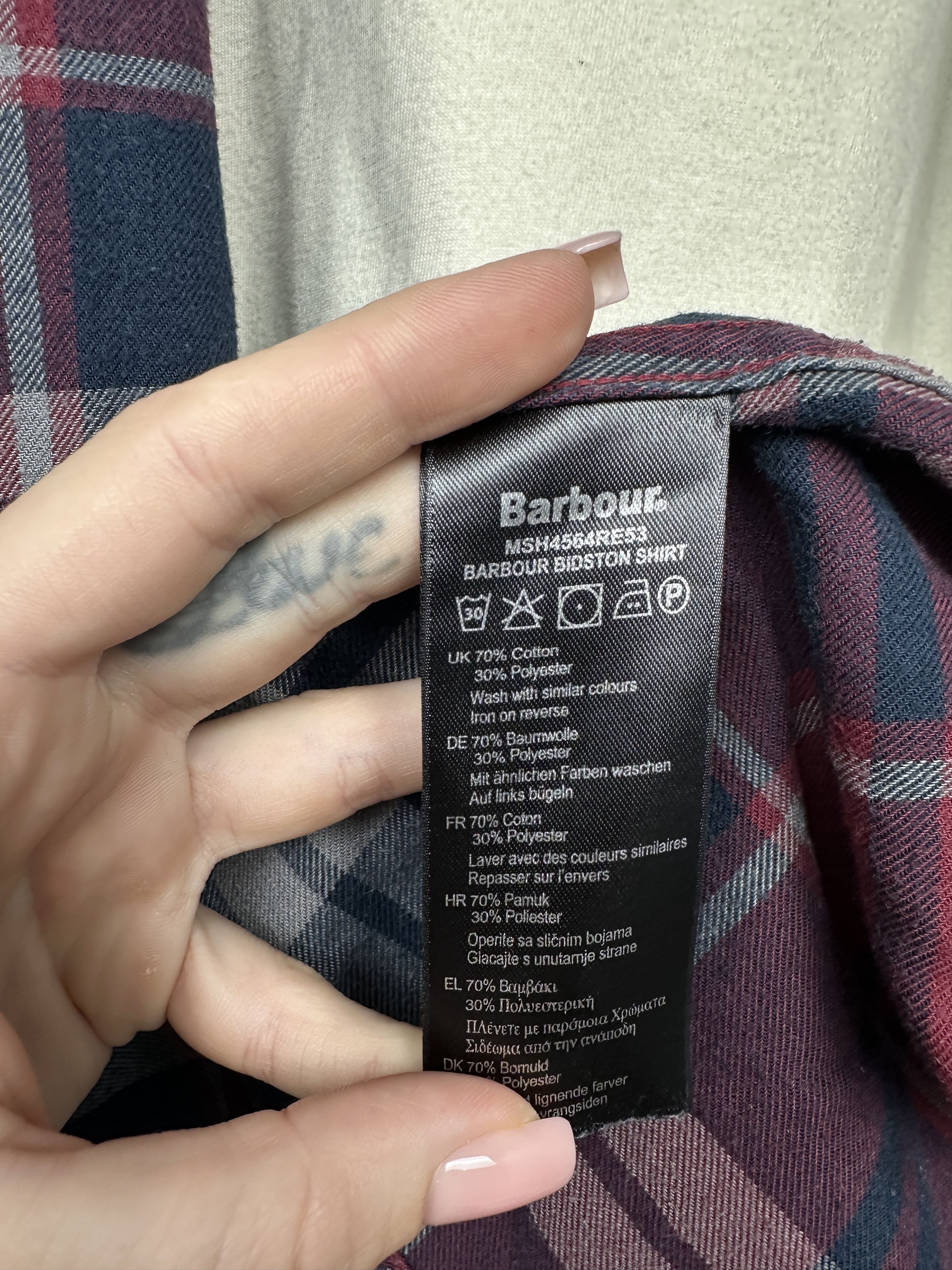 Barbour Barbour Mens Flannel Plaid Shirt Size US M / EU 48-50 / 2 - 6 Thumbnail