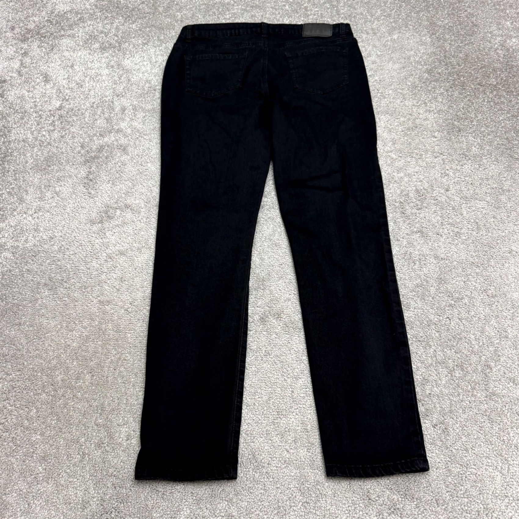 Denime Monkey Ride Jeans Original Vintage Straight Leg Jeans Womens Black 13/31 Denim Stretch Size 24" / US 00 / IT 34 - 2 Thumbnail
