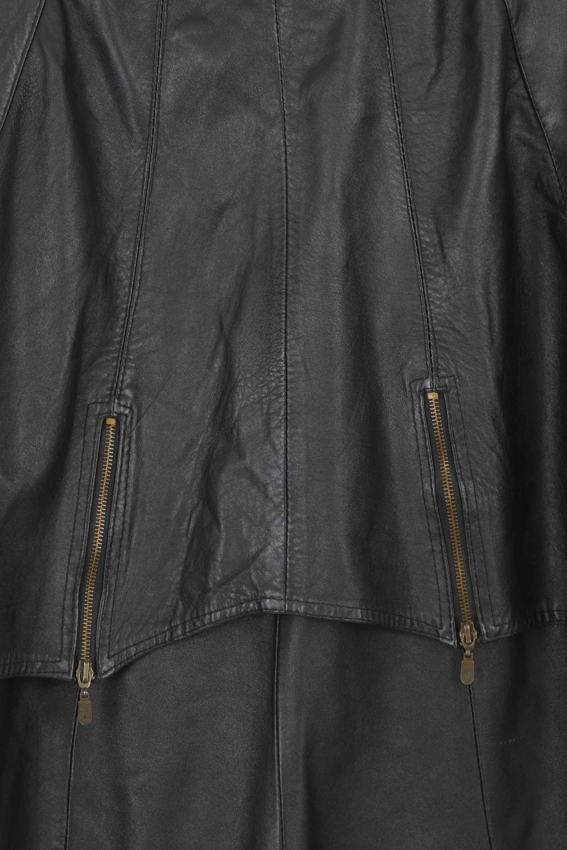 Leather × Vintage Alberto Tesatti Creation Woman XL Leather Jacket 2135 Size XL / US 12-14 / IT 48-50 - 10 Thumbnail