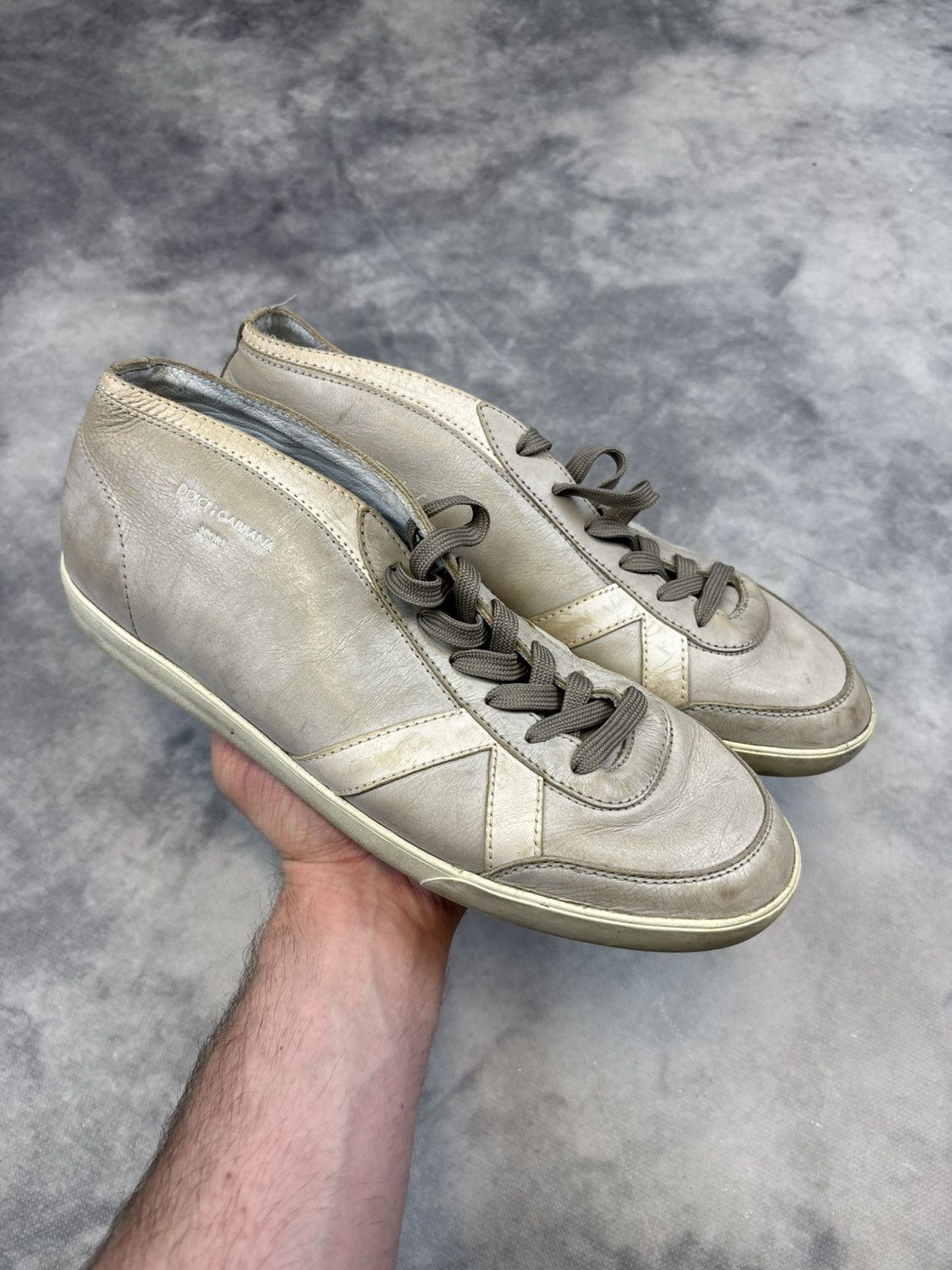 Dolce & Gabbana × Vintage Dolce & Gabbana D&G Leather Sneakers Streetwear designer y2k Size US 9 / EU 42 - 1 Thumbnail