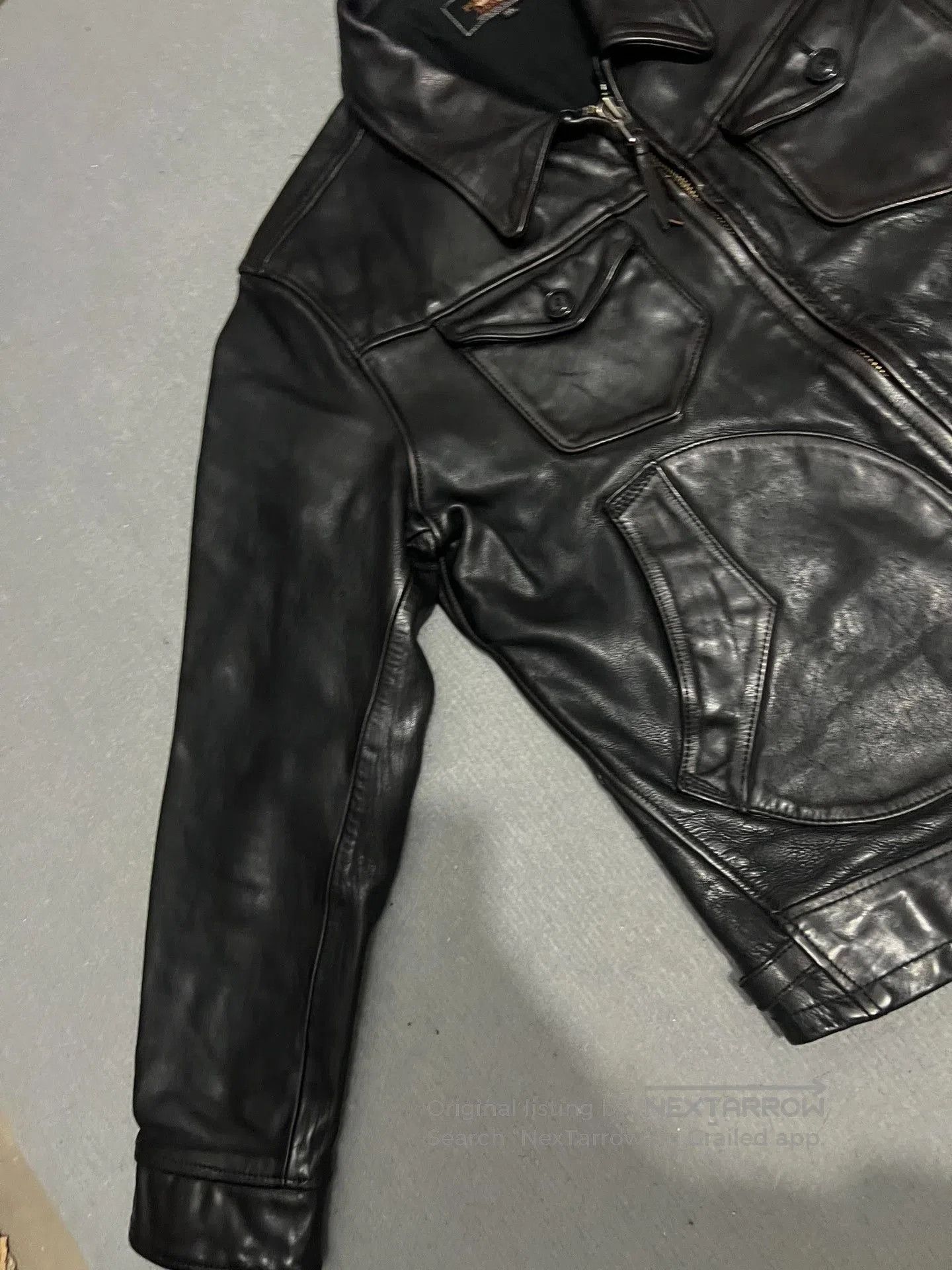 RRL Ralph Lauren Men's Horsehide Leather Jacket. Size US XXL / EU 58 / 5 - 3 Thumbnail