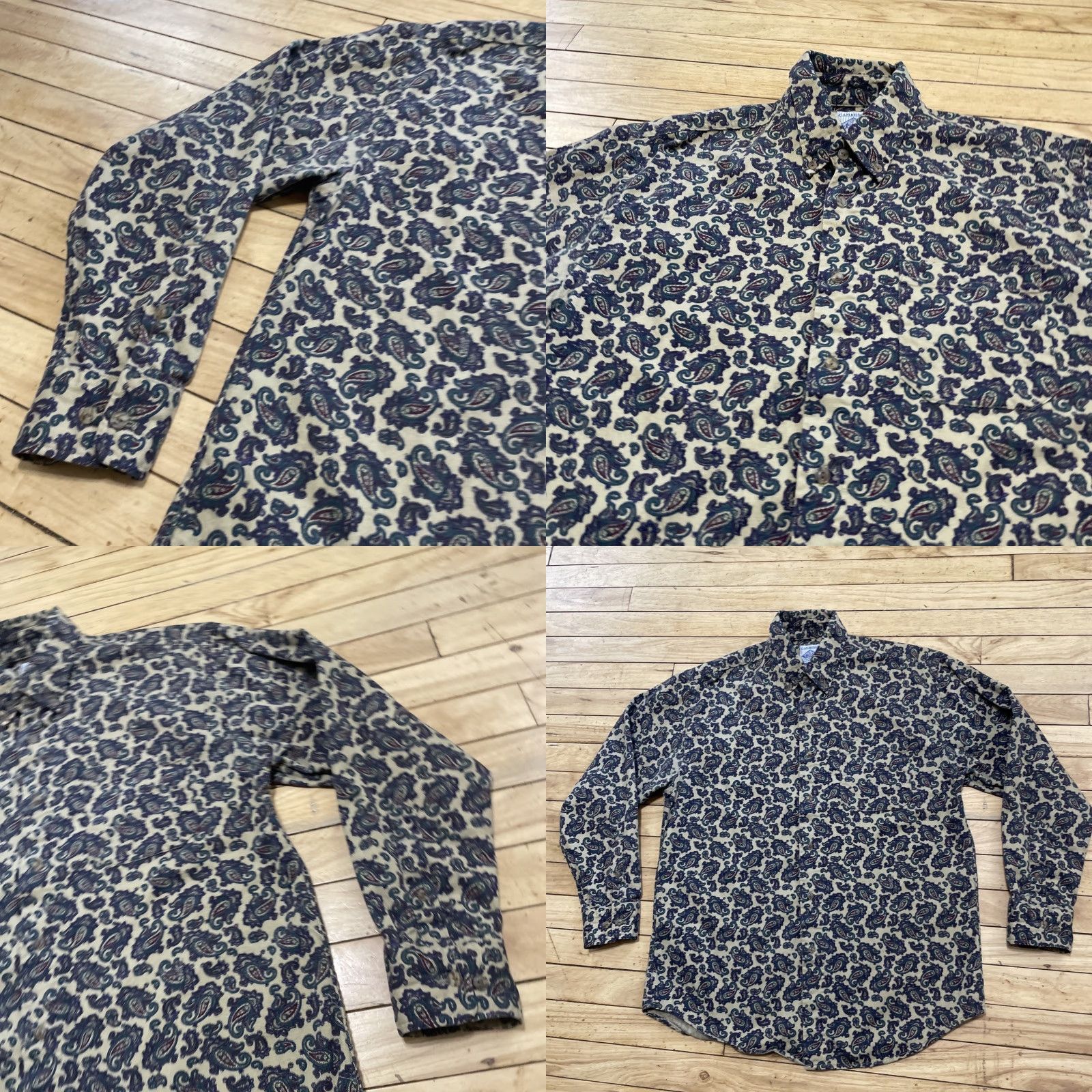 Vintage VINTAGE Cambridge Classics Paisley Shirt Men M Brown Green Western Cowboy Long Sleeve Size US M / EU 48-50 / 2 - 9 Thumbnail