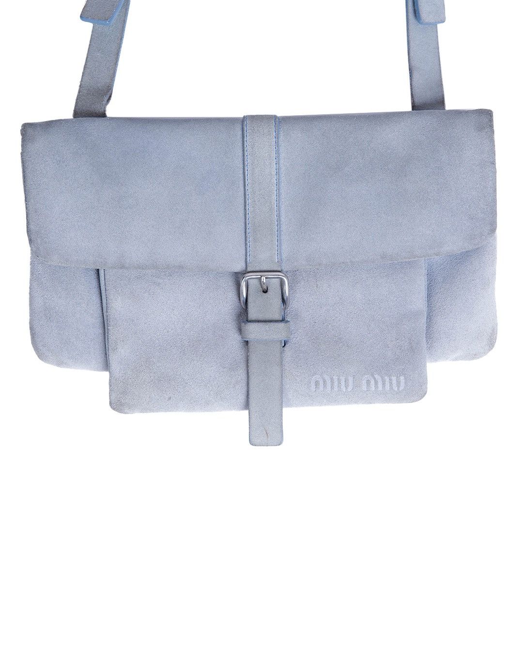 Miu Miu Miu Miu S/S2000 Suede Bag in Blue Size ONE SIZE - 2 Thumbnail