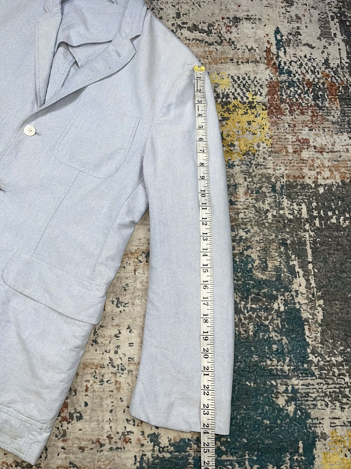 Polo Ralph Lauren Vtg Polo Ralph Lauren Checked Trim Single Breasted Blazers Size 44R - 15 Thumbnail