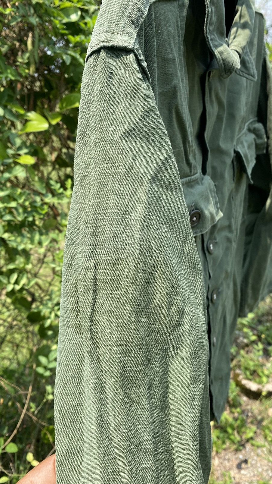 Vintage Vintage Army Cotton Shirt Size ONE SIZE - 6 Thumbnail