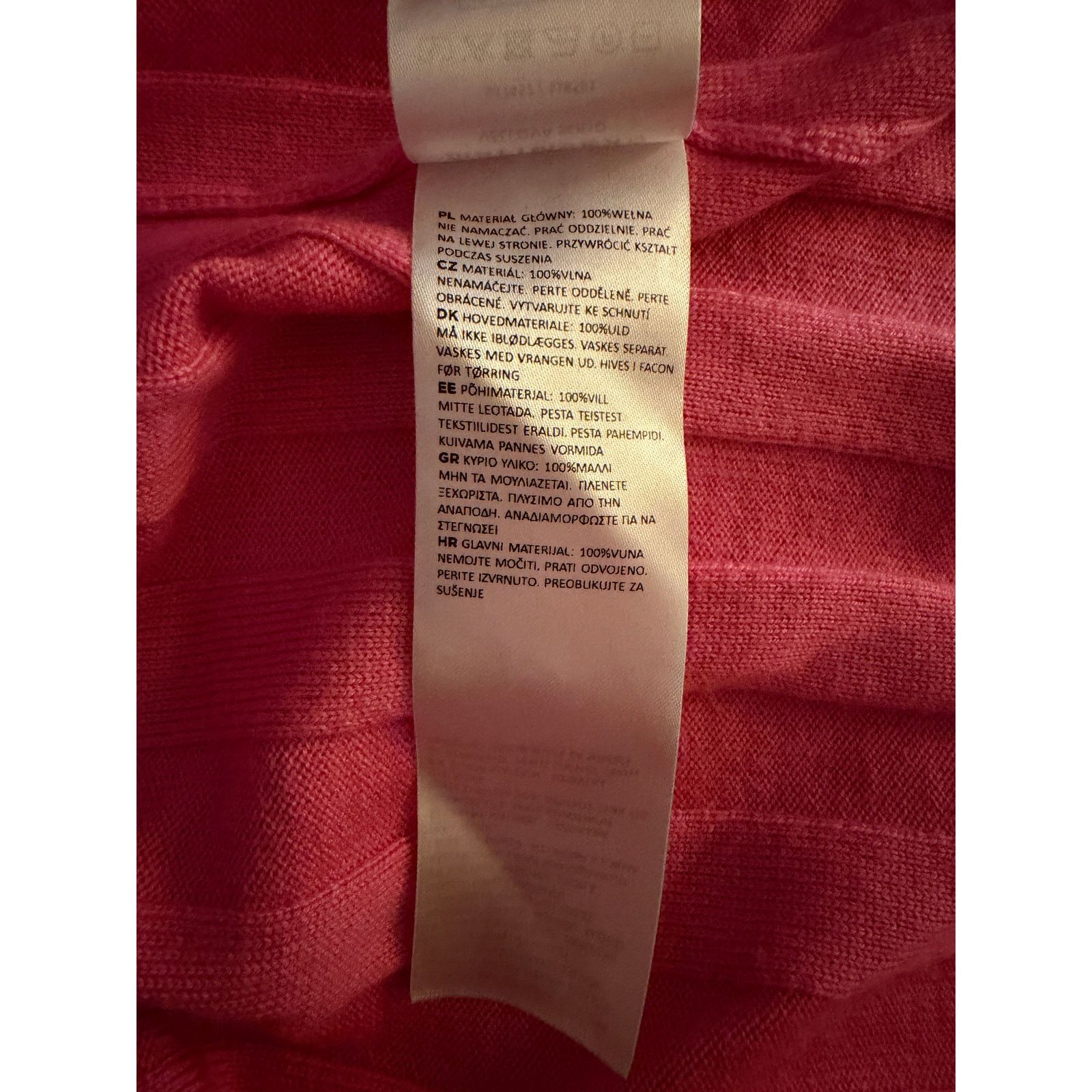 Marimekko Marimekko Vellova Pink Knitted Wool Belted Cardigan Size L / US 10 / IT 46 - 6 Thumbnail