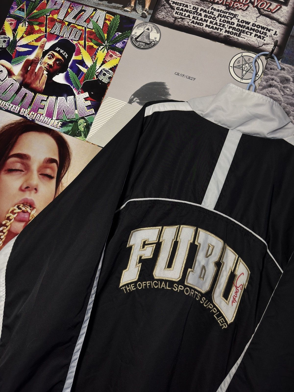 Fubu Vintage Nylon Fubu Track Jacket Big Logo Size US XL / EU 56 / 4 - 2 Thumbnail