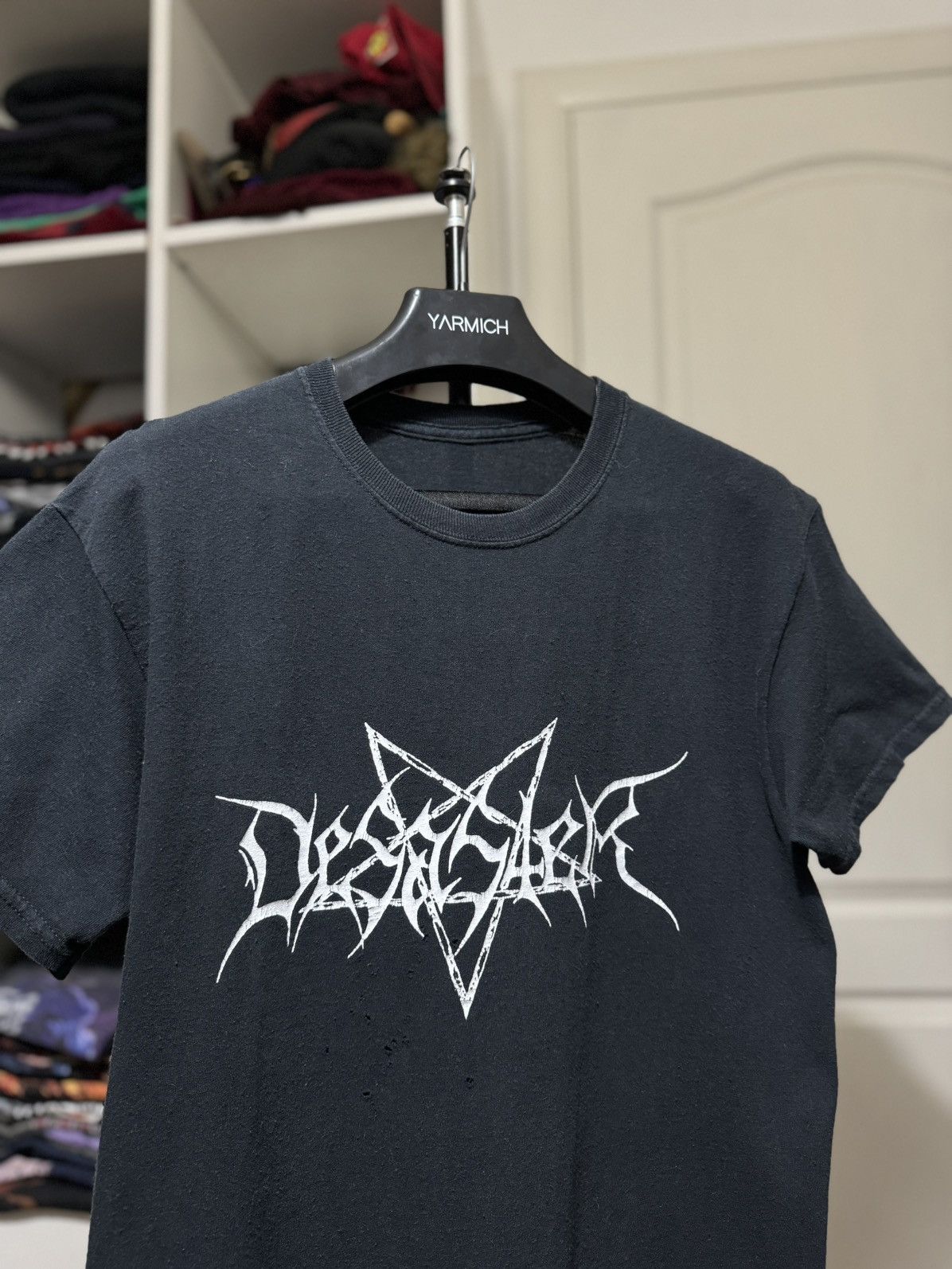 Band Tees × Vintage Vintage Desaster Band Or Be Banged Black Metal Tee Size US M / EU 48-50 / 2 - 4 Thumbnail