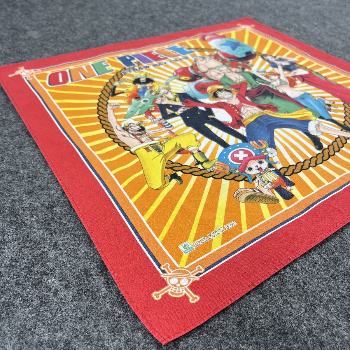 Anime × One Piece × Vintage One Piece Handkerchief / Bandana / Neckerchief B116 Size ONE SIZE - 4 Thumbnail